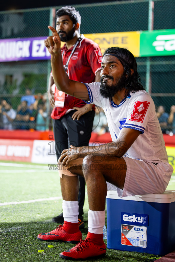 GA Dhaandhoo vs GA Gemanafushi in Day 14 of Golden Futsal Challenge 2025 was held on Saturday, 18th January 2025, in Hulhumale', Maldives. Photos: Ismail Thoriq / images.mv