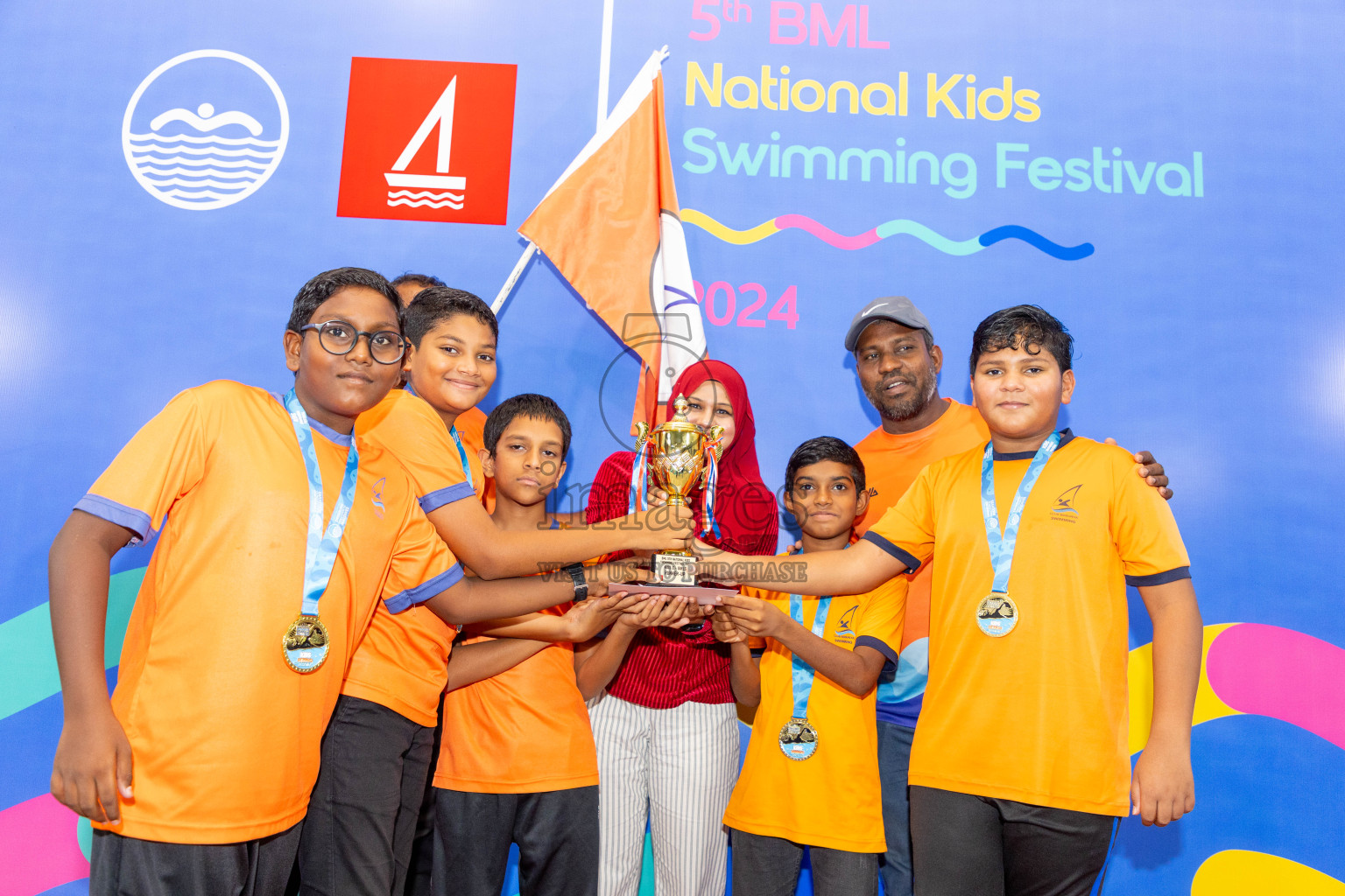 Closing of BML 5th National Swimming Kids Festival 2024 held in Hulhumale', Maldives on Saturday, 23rd November 2024.
Photos: Ismail Thoriq / images.mv