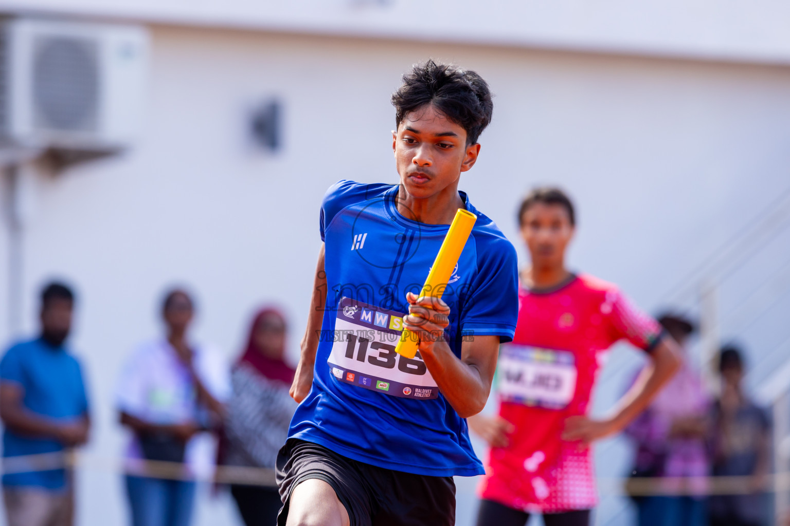 Day 6 of MWSC Interschool Athletics Championships 2024 held in Hulhumale Running Track, Hulhumale, Maldives on Thursday, 14th November 2024. Photos by: Nausham Waheed / Images.mv