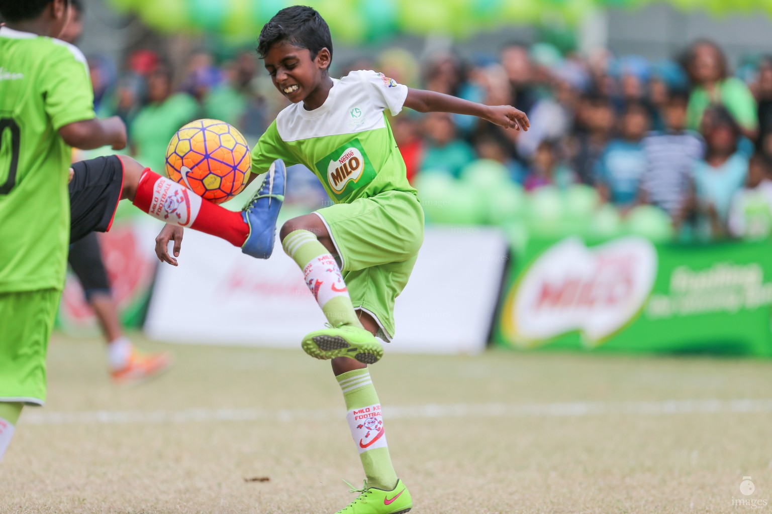 Finals of Milo Kids Football Fiesta in Male', Maldives, Saturday, February 18, 2017.(Images.mv Photo/ Hussain Sinan).