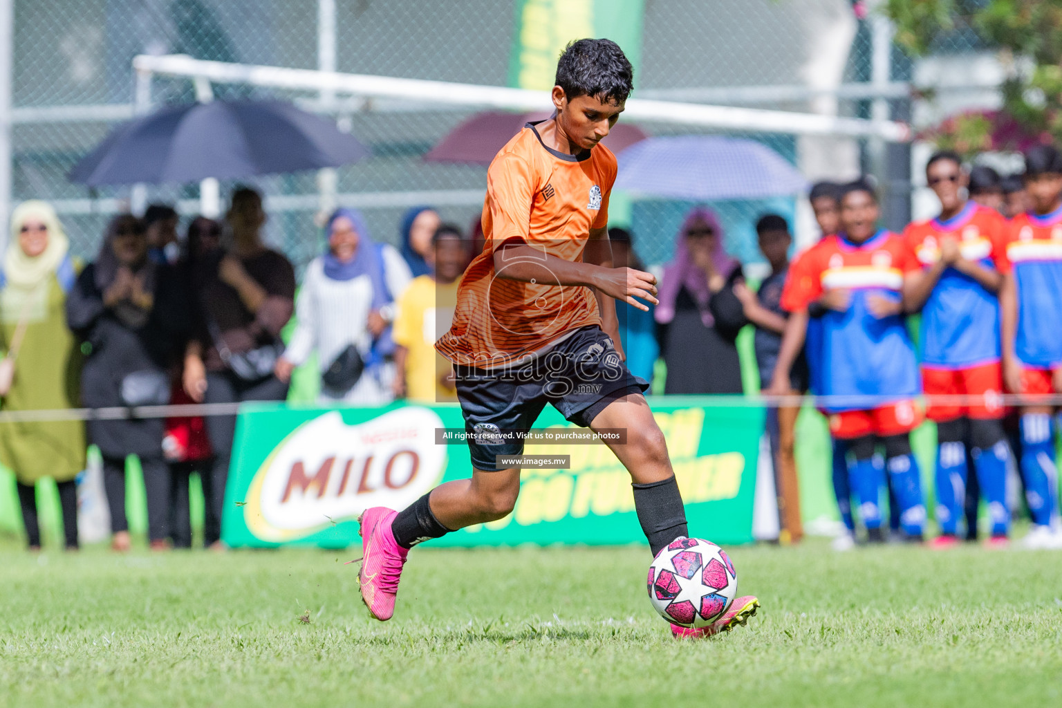 Day 1 of MILO Academy Championship 2023 (u14) was held in Henveyru Stadium Male', Maldives on 3rd November 2023. Photos: Nausham Waheed / images.mv