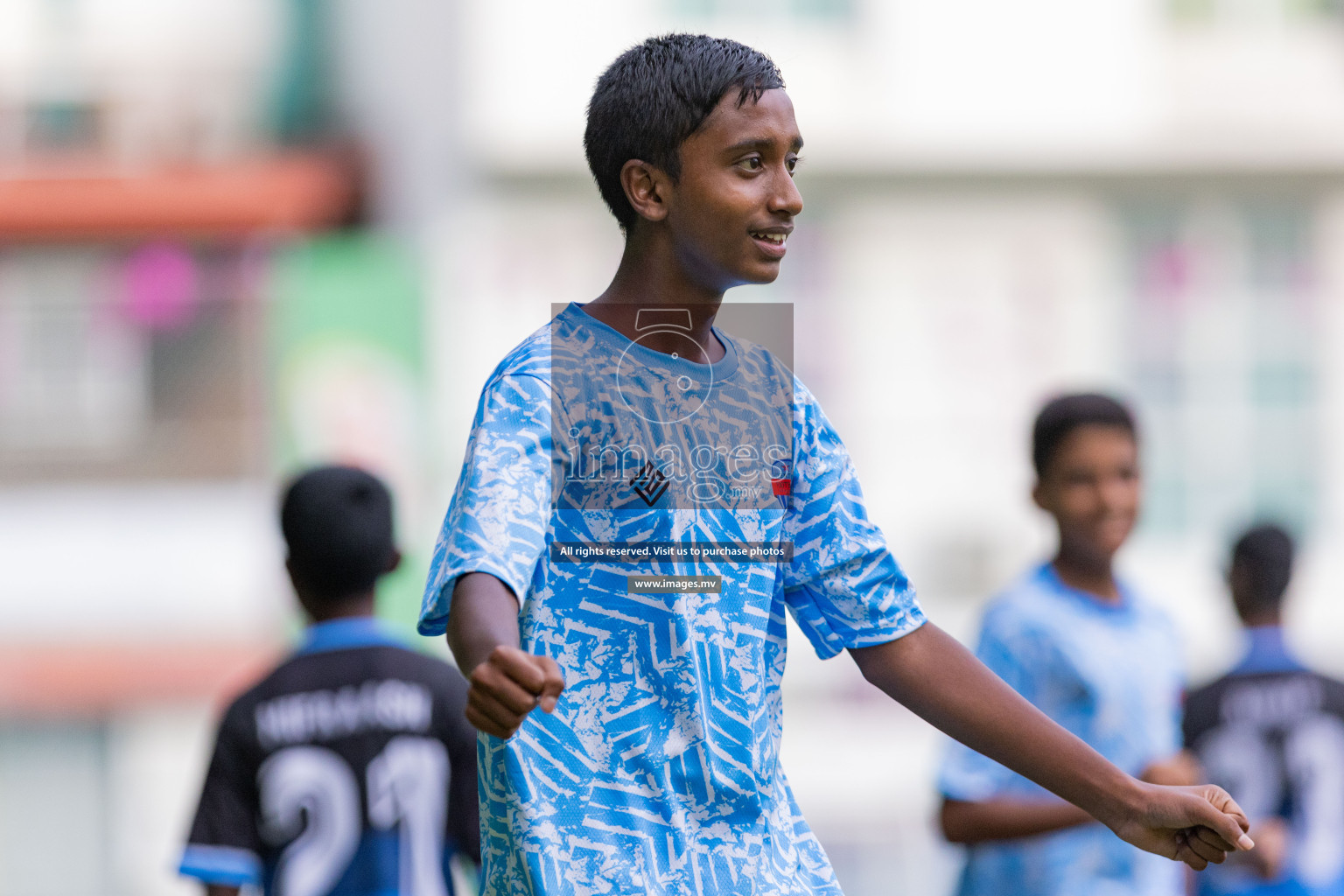 Day 1 of MILO Academy Championship 2023 (u14) was held in Henveyru Stadium Male', Maldives on 3rd November 2023. Photos: Nausham Waheed / images.mv