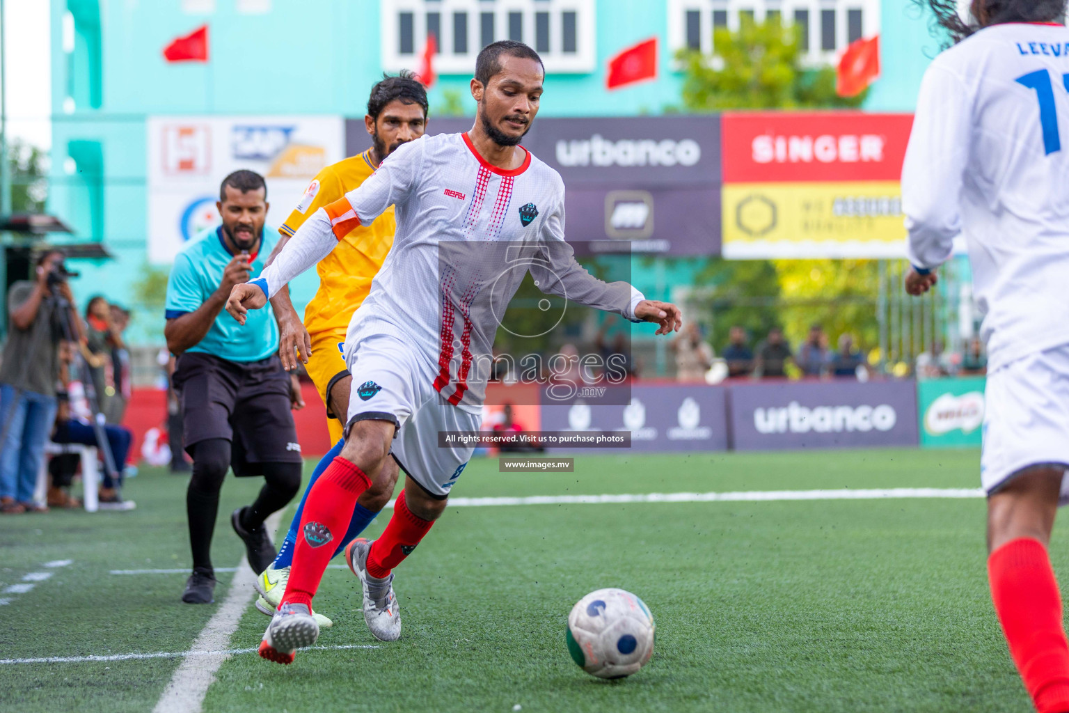 Customs RC vs ERFC in Club Maldives Cup 2023 held in Hulhumale, Maldives, on Monday, 24th July 2023. Photos: Ismail Thoriq / images.mv