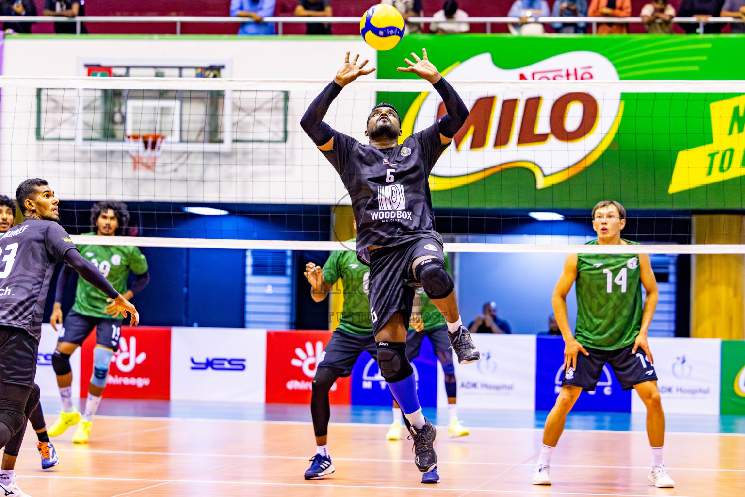 HDC vs DSC in Day 2 of MILO VAM Cup 2024 Men's Division was held in Social Center Indoor Hall on Tuesday, 29th October 2024. Photos: Nausham Waheed / images.mv