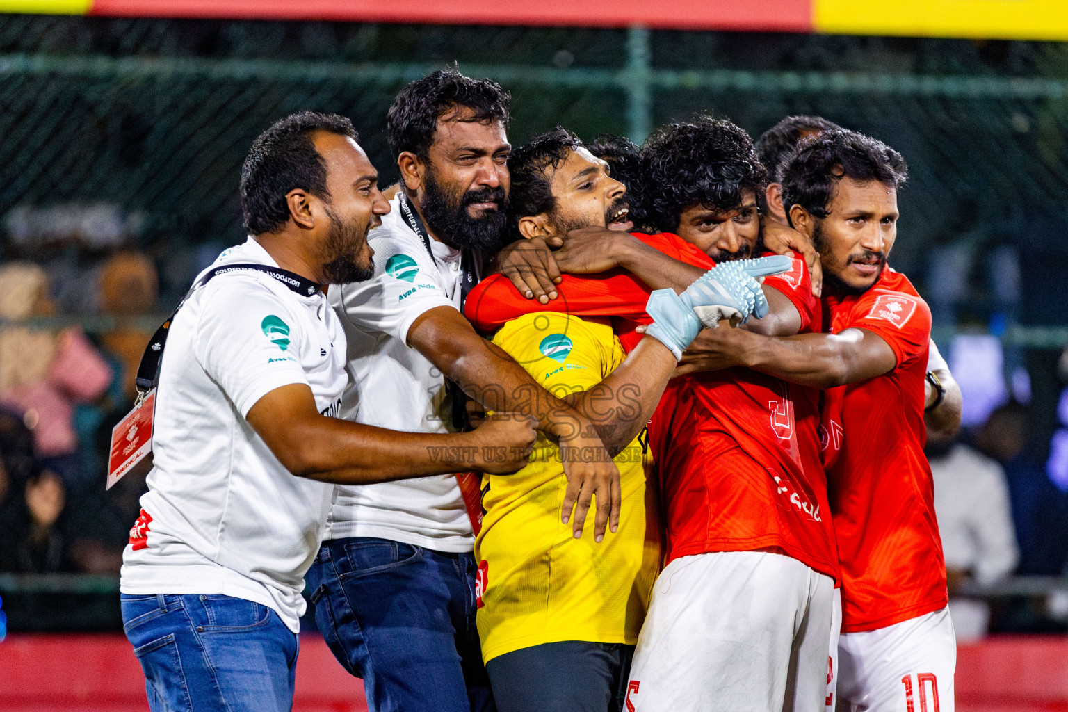 K Gaafaru vs B Eydhafushi in Semi Finals of Golden Futsal Challenge 2024 which was held on Monday, 4th March 2024, in Hulhumale', Maldives. Photos: Nausham Waheed / images.mv