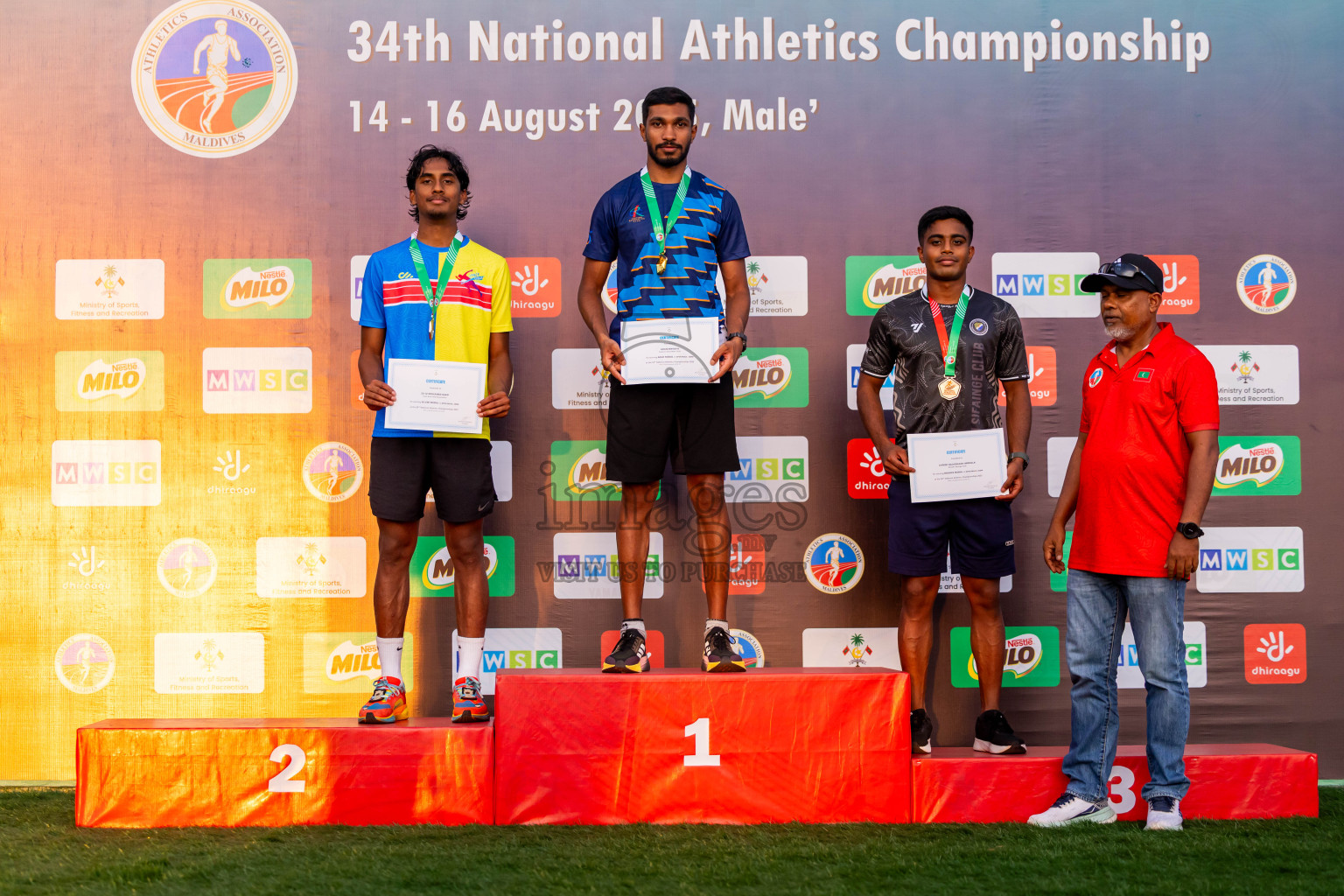 Day 2 of National Athletics Championship 2025 was held at Ekuveni Running Ground in Male', Maldives on Friday, 15th August 2025. Photos: Nausham Waheed  / images.mv