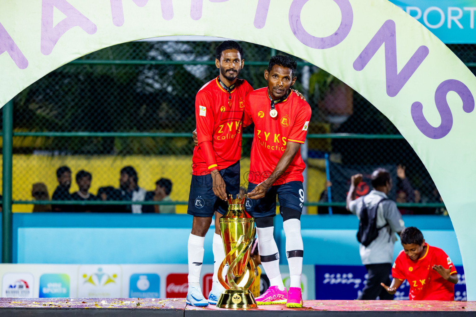 Dee Ess Kay vs Kovigoani in Final of Laamehi Dhiggaru Ekuveri Futsal Challenge 2024 was held on Wednesday, 31st July 2024, at Dhiggaru Futsal Ground, Dhiggaru, Maldives Photos: Nausham Waheed / images.mv