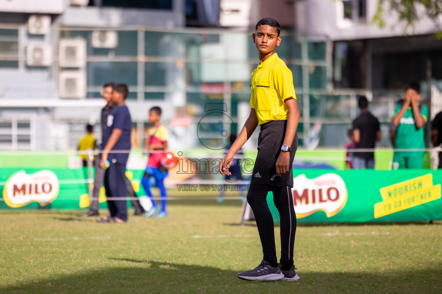 Day 1 of MILO Academy Championship 2024 - U12 was held at Henveiru Grounds in Male', Maldives on Thursday, 4th July 2024. 
Photos: Ismail Thoriq / images.mv