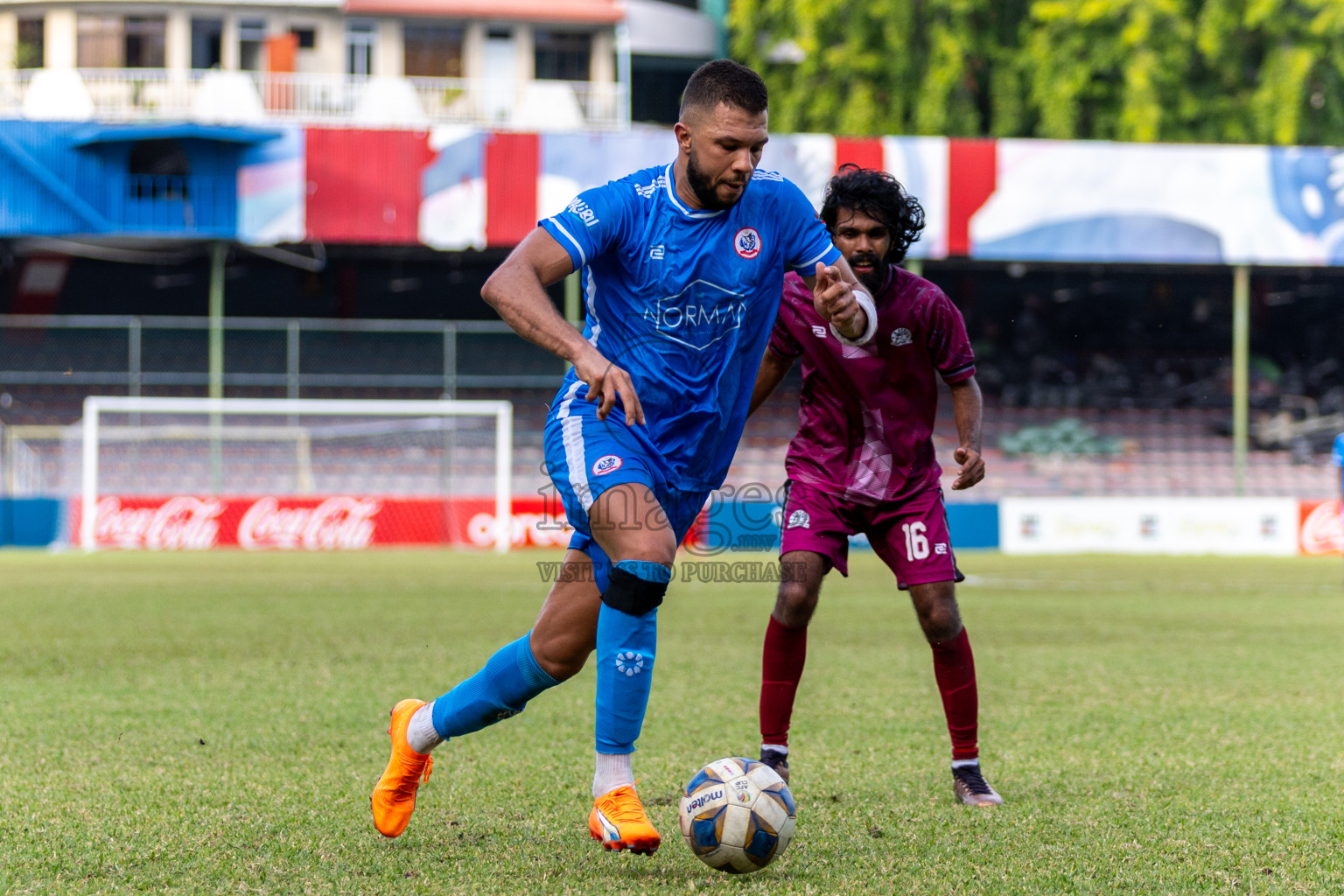 Man Ode SC vs B G Sports Club in the Quarter Final of Second Division 2023 in Male' Maldives on Monday, 5th February 2023. Photos: Nausham Waheed / images.mv