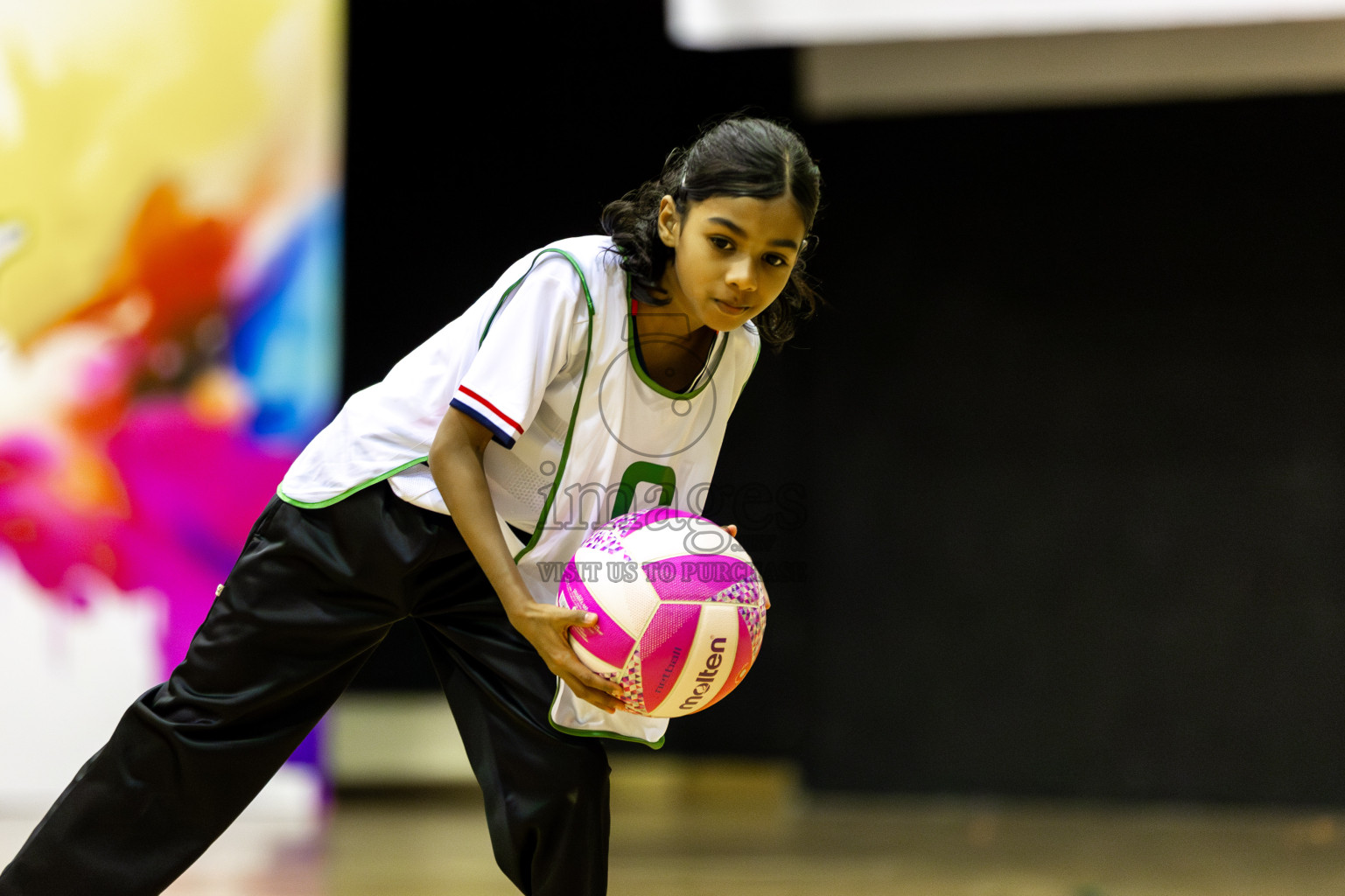 Net Queens vs Netgen B in Day 5 of 3rd Netball Junior Championship, held at Social Center on Thursday 23rd January 2025 . Photos: Shuu Abdul Sattar / images.mv