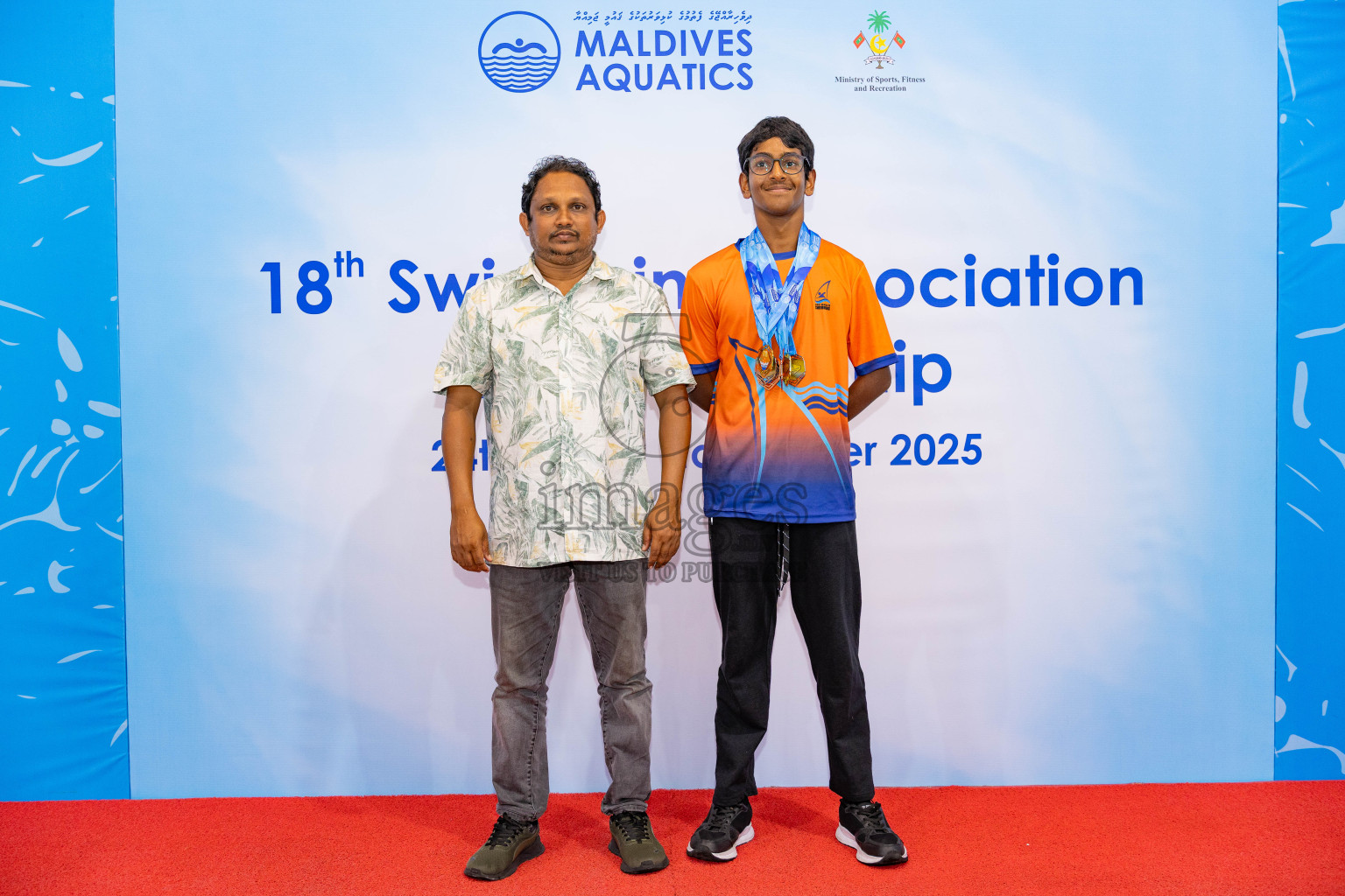 18th Swimming Association Championship 2025, Closing Ceremony was held on Saturday, 29th November 2025 at Swimming Track Hulhumale', Maldives. Photos: Areef Adam / images.mv