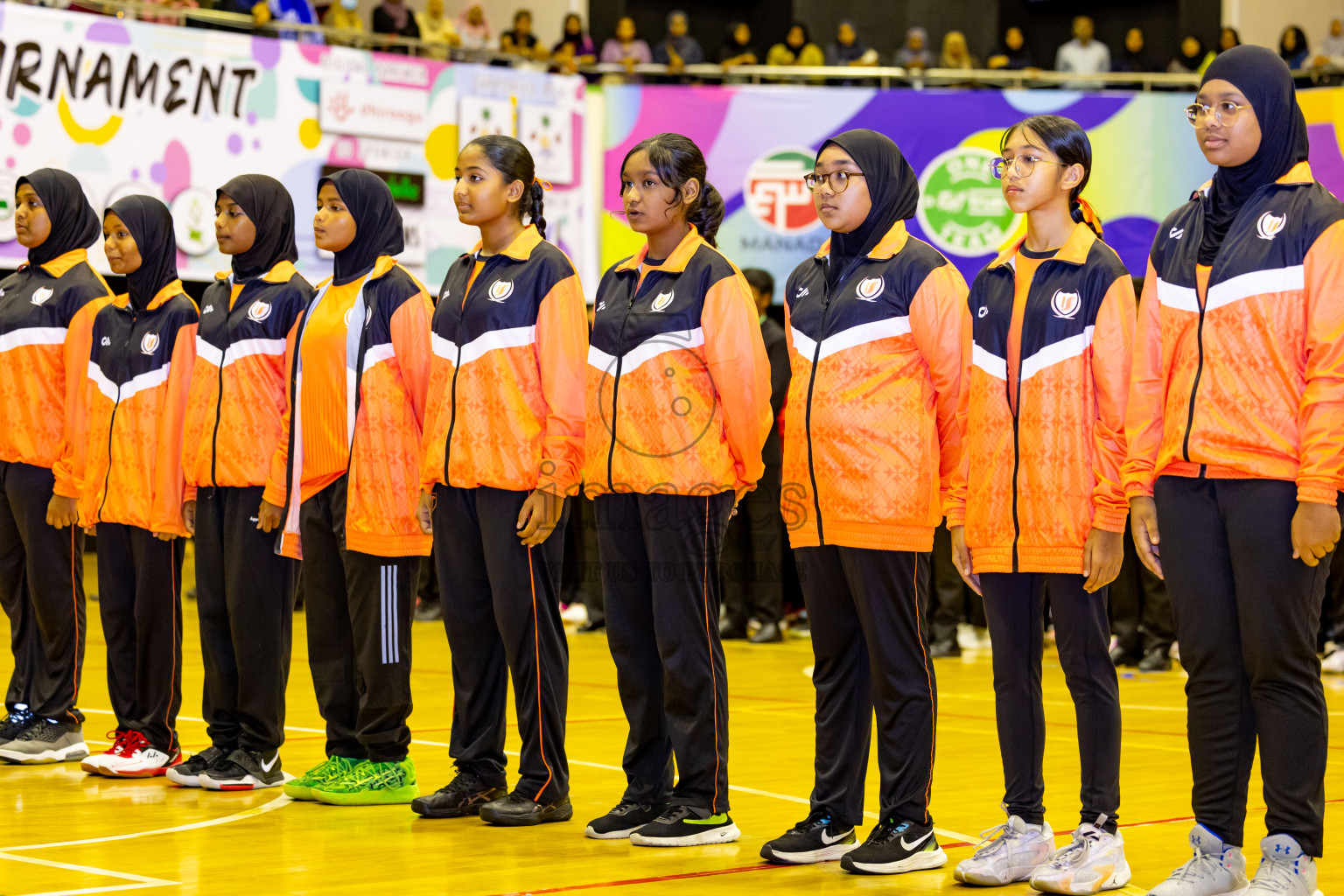 Day 1 of 25th Milo Inter-School Netball Tournament was held in Social Center at Male', Maldives on Thursday, 8th August 2024. Photos: Nausham Waheed / images.mv