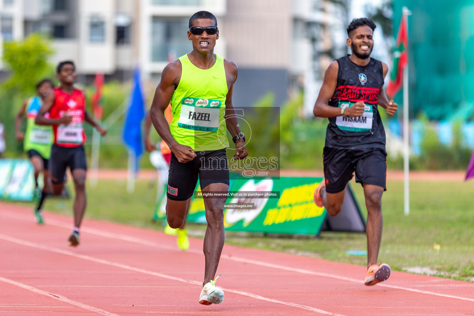 Day 2 of National Grand Prix 2022 held from 11-12 November 2022 in Hulhumale Running Track, Hulhumale, Maldives. Photos: Ismail Thoriq / images.mv