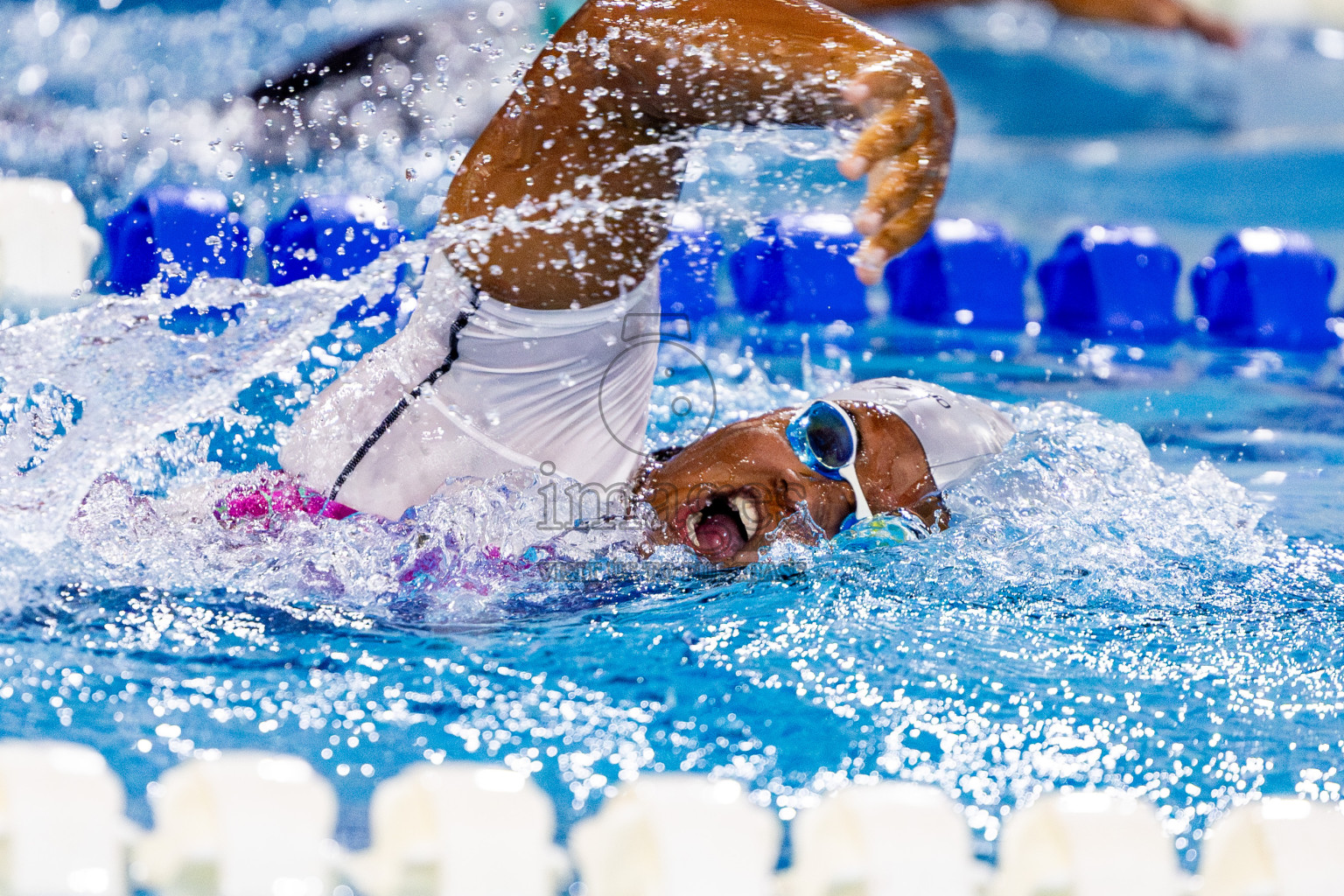 Day 3 of National Swimming Competition 2024 held in Hulhumale', Maldives on Sunday, 15th December 2024. Photos: Nausham Waheed/ images.mv