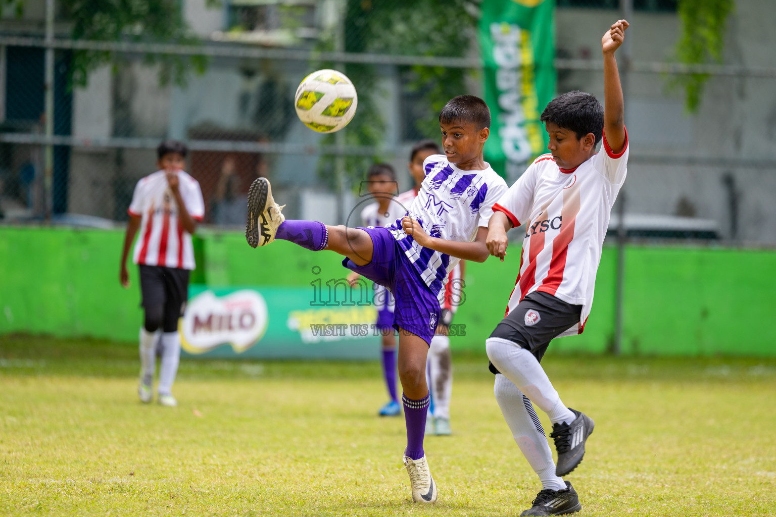 Day 1 of MILO Academy Championship 2025 (U-12) was held at Henveiru Stadium in Male', Maldives on Thursday, 1st May 2025. Photos: Ismail Thoriq / images.mv