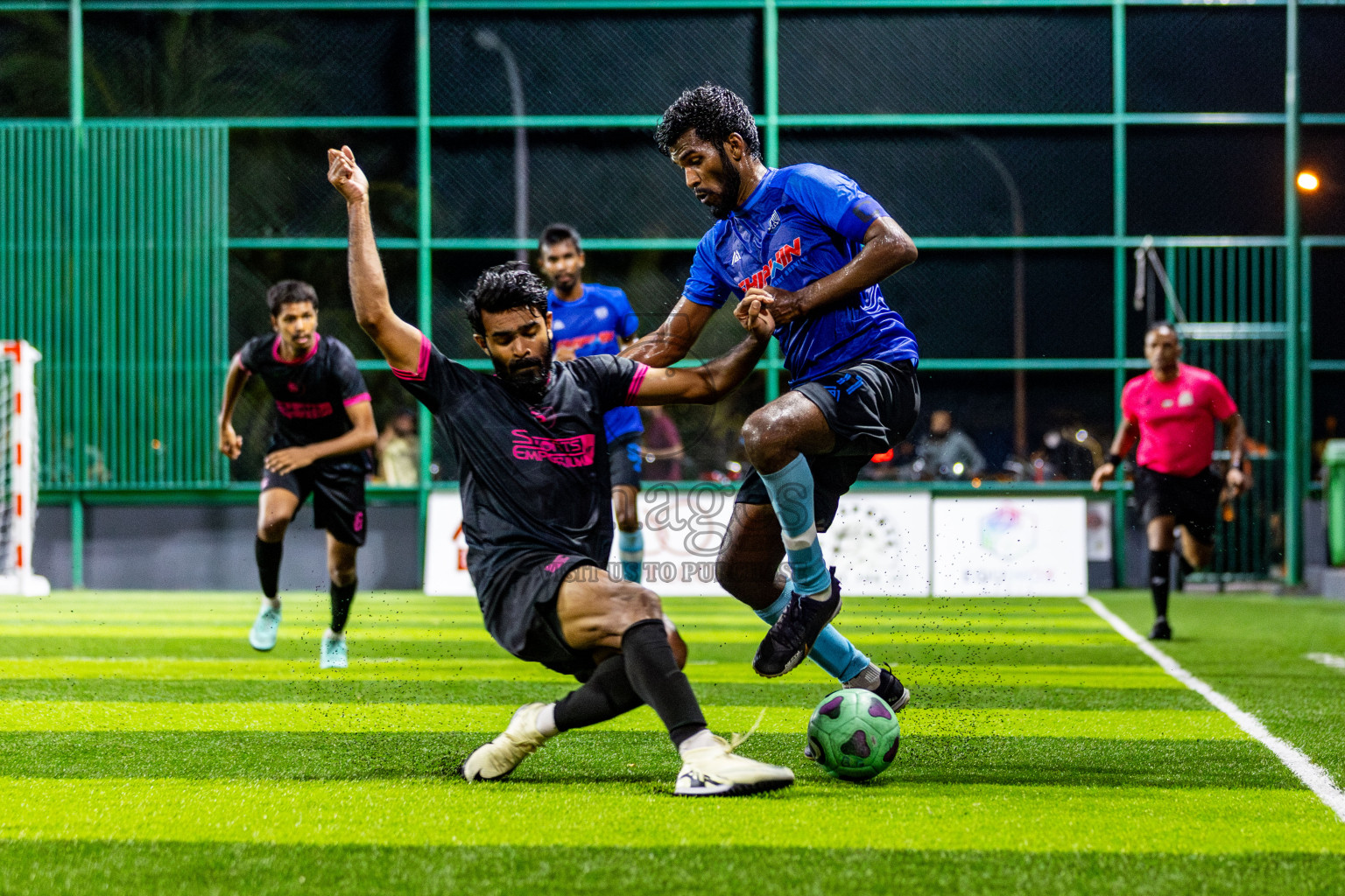 FC Calms Blue vs JJ Sports Club in Day 1 of Quarter Finals of BG Futsal Challenge 2024 was held on Friday , 29th March 2024, in Male', Maldives Photos: Nausham Waheed / images.mv