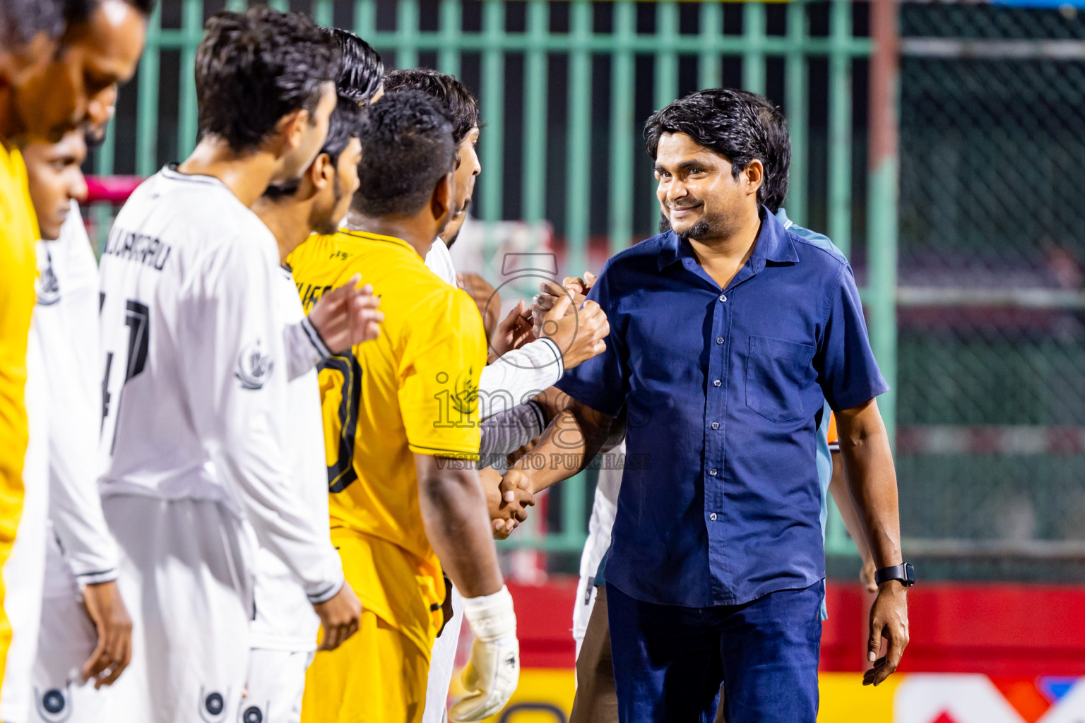 R Dhuvaafaru vs R Meedhoo in Day 14 of Golden Futsal Challenge 2025 was held on Saturday, 18th January 2025, in Hulhumale', Maldives. Photos: Nausham Waheed / images.mv