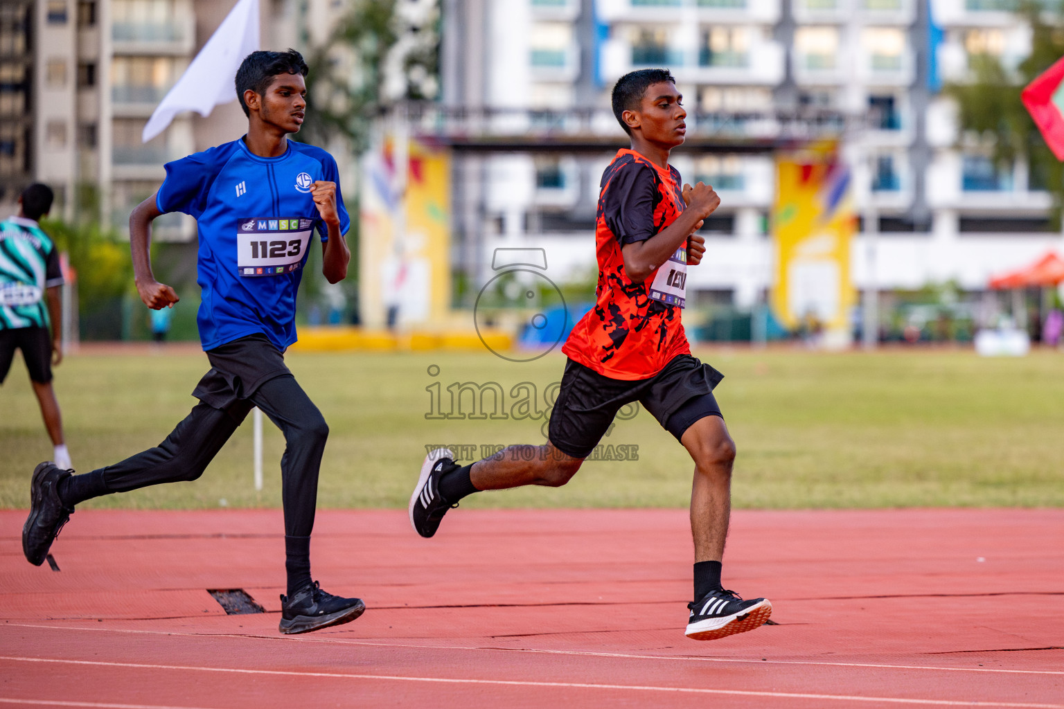 Day 1 of MWSC Interschool Athletics Championships 2024 held in Hulhumale Running Track, Hulhumale, Maldives on Saturday, 9th November 2024. 
Photos by: Hassan Simah / Images.mv