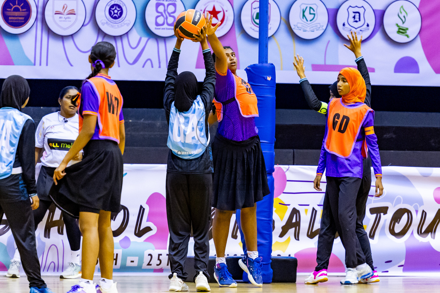 Day 14 of 25th Inter-School Netball Tournament was held in Social Center at Male', Maldives on Sunday, 25th August 2024. Photos: Nausham Waheed / images.mv