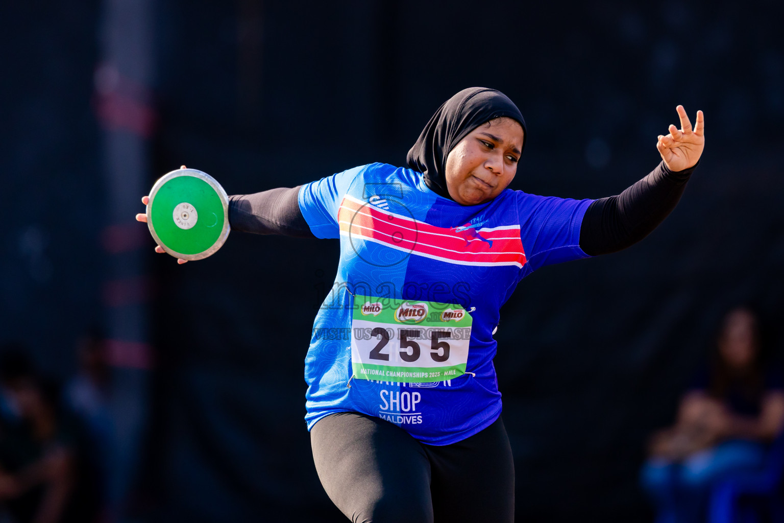 Day 3 of National Athletics Championship 2025 was held at Ekuveni Running Ground in Male', Maldives on Saturday, 16th August 2025. Photos: Nausham Waheed / images.mv