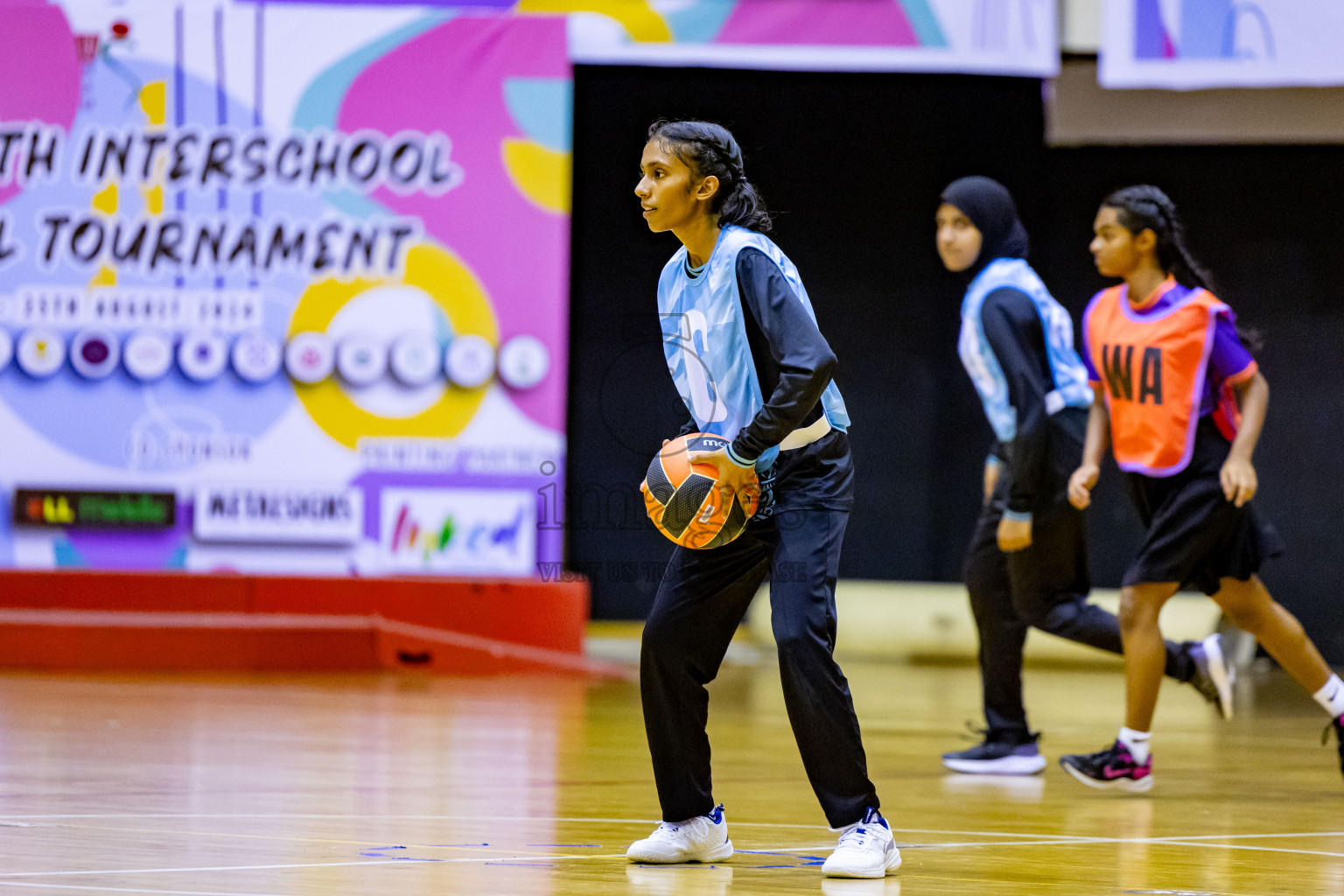 Day 14 of 25th Inter-School Netball Tournament was held in Social Center at Male', Maldives on Sunday, 25th August 2024. Photos: Nausham Waheed / images.mv