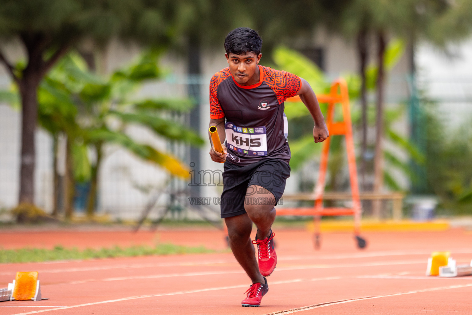 Day 5 of MWSC Interschool Athletics Championships 2024 held in Hulhumale Running Track, Hulhumale, Maldives on Wednesday, 13th November 2024. Photos by: Raif Yoosuf / Images.mv