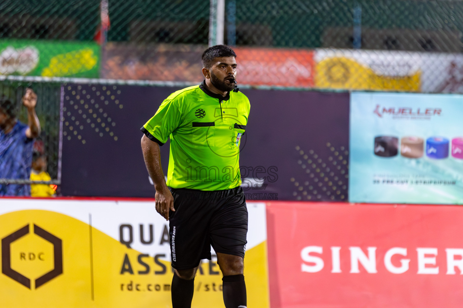 TEAM FSM vs CLUB TTS in Club Maldives Cup 2024 held in Rehendi Futsal Ground, Hulhumale', Maldives on Tuesday, 1st October 2024. Photos: Hassan Simah / images.mv