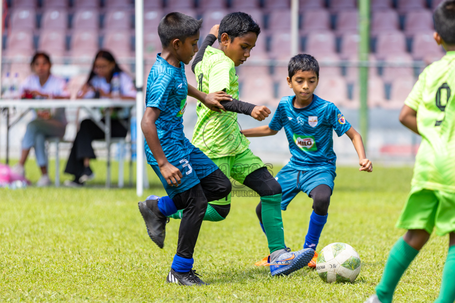Day 2 of MILO Kids Football Fiesta was held at National Stadium in Male', Maldives on Saturday, 24th February 2024.