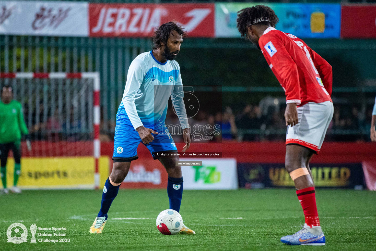 AA. Thoddoo vs AA. Mathiveri in Day 4 of Golden Futsal Challenge 2023 on 08 February 2023 in Hulhumale, Male, Maldives