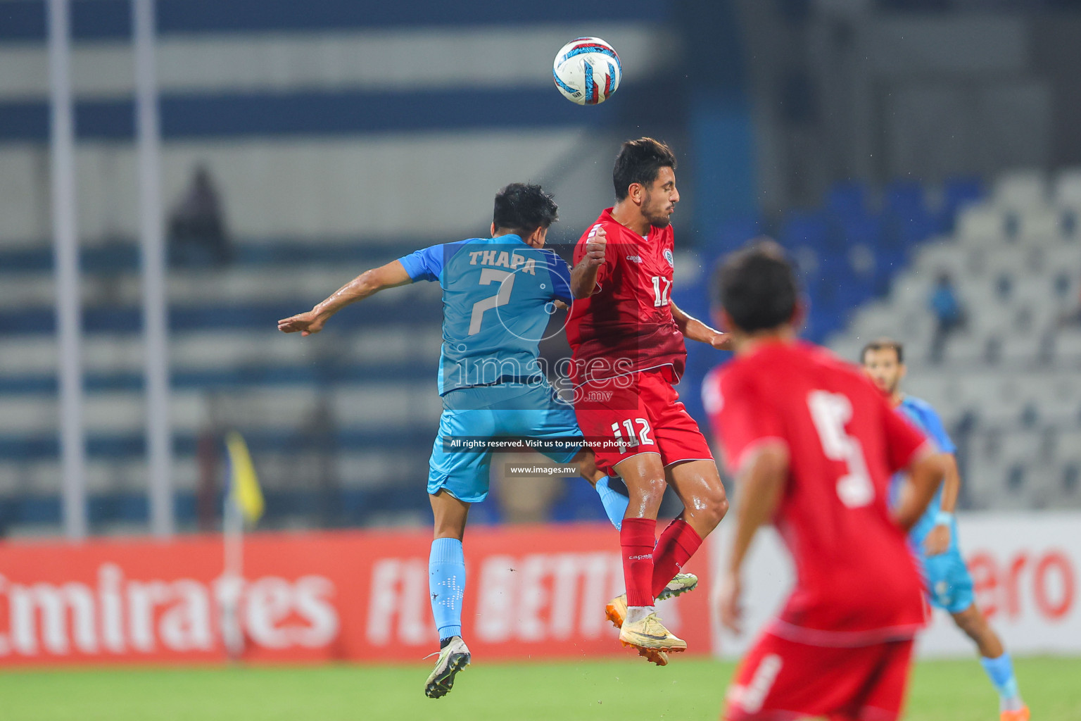 Lebanon vs India in the Semi-final of SAFF Championship 2023 held in Sree Kanteerava Stadium, Bengaluru, India, on Saturday, 1st July 2023. Photos: Nausham Waheed / images.mv