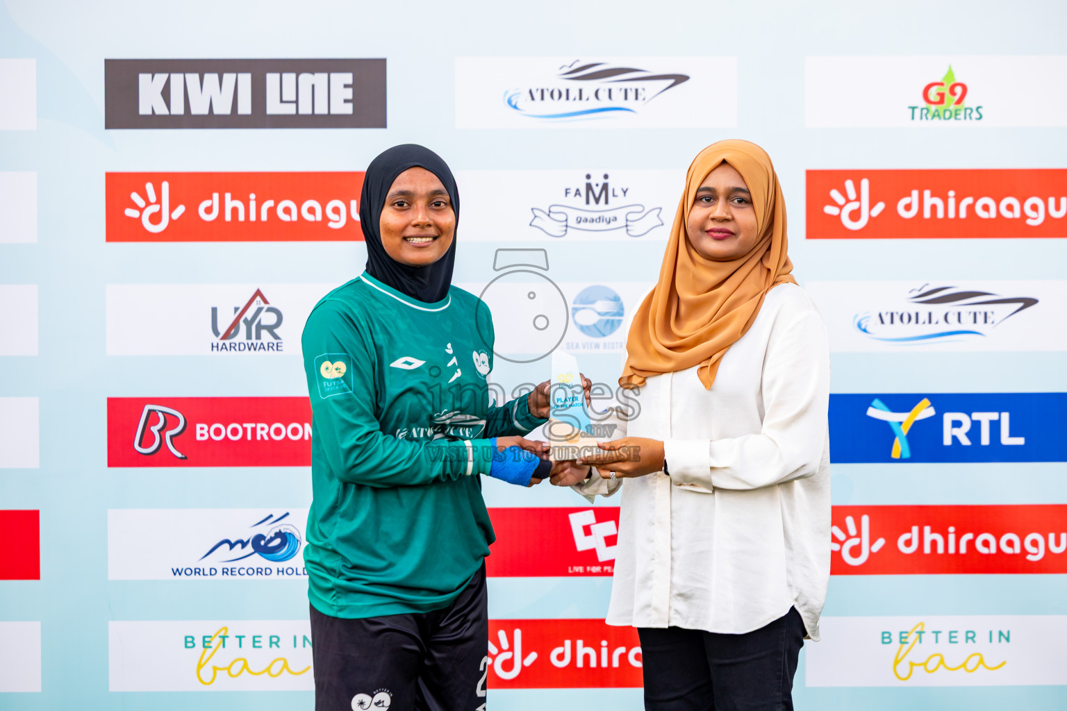 Goidhoo vs Hithaadhoo in Day 4 of Better in Baa Futsal Fiesta 2025 Woman's division held in B. Eydhafushi, Maldives on Saturday, 8th November 2025. Photos: Nausham Waheed / images.mv