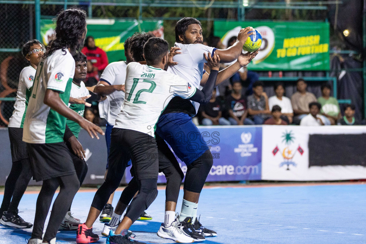 Day 19 of 10th National Handball Tournament 2023, held in Handball ground, Male', Maldives on Tuesday, 19th December 2023 Photos: Nausham Waheed/ Images.mv