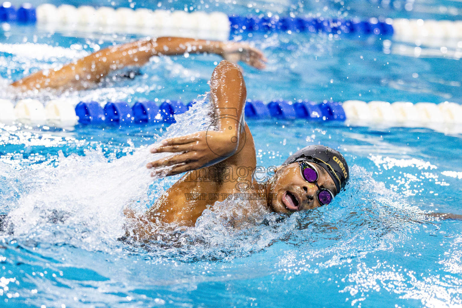 Day 5 of National Swimming Competition 2024 held in Hulhumale', Maldives on Tuesday, 17th December 2024. Photos: Hassan Simah / images.mv