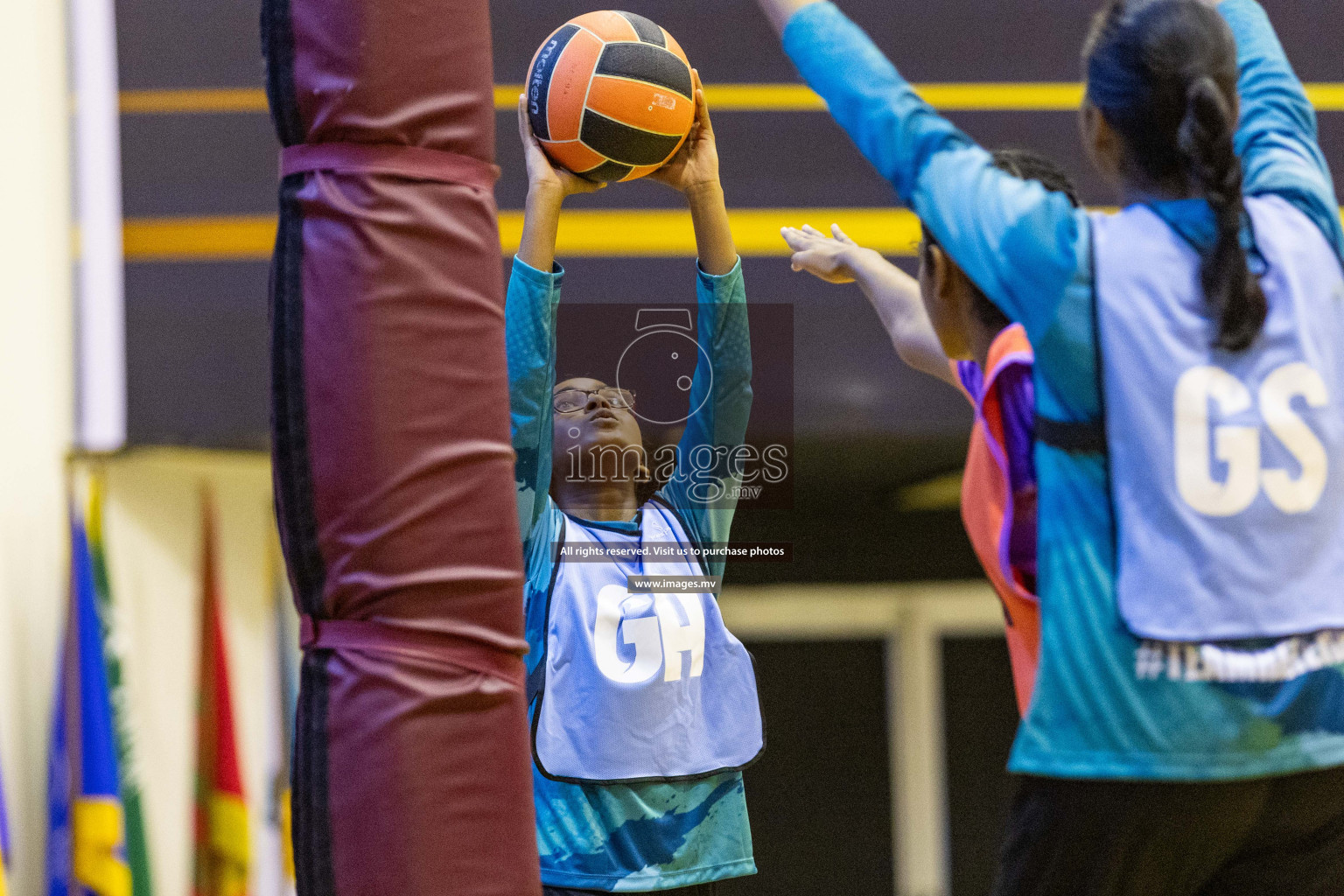 Day3 of 24th Interschool Netball Tournament 2023 was held in Social Center, Male', Maldives on 29th October 2023. Photos: Nausham Waheed, Mohamed Mahfooz Moosa / images.mv