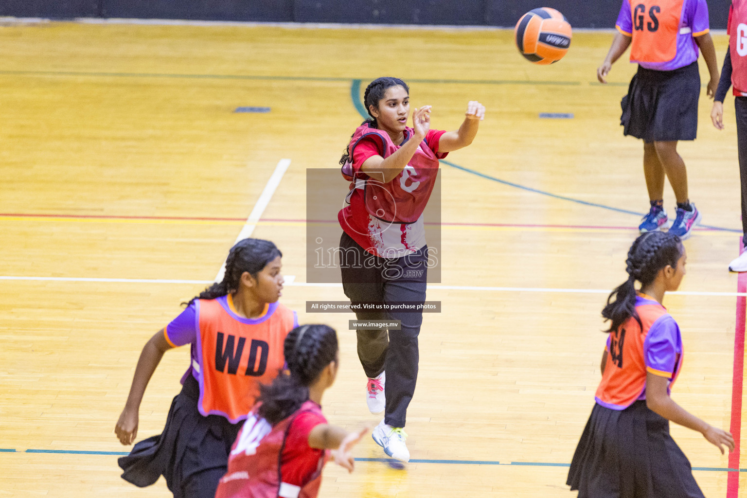 Final of 24th Interschool Netball Tournament 2023 was held in Social Center, Male', Maldives on 7th November 2023. Photos: Nausham Waheed / images.mv