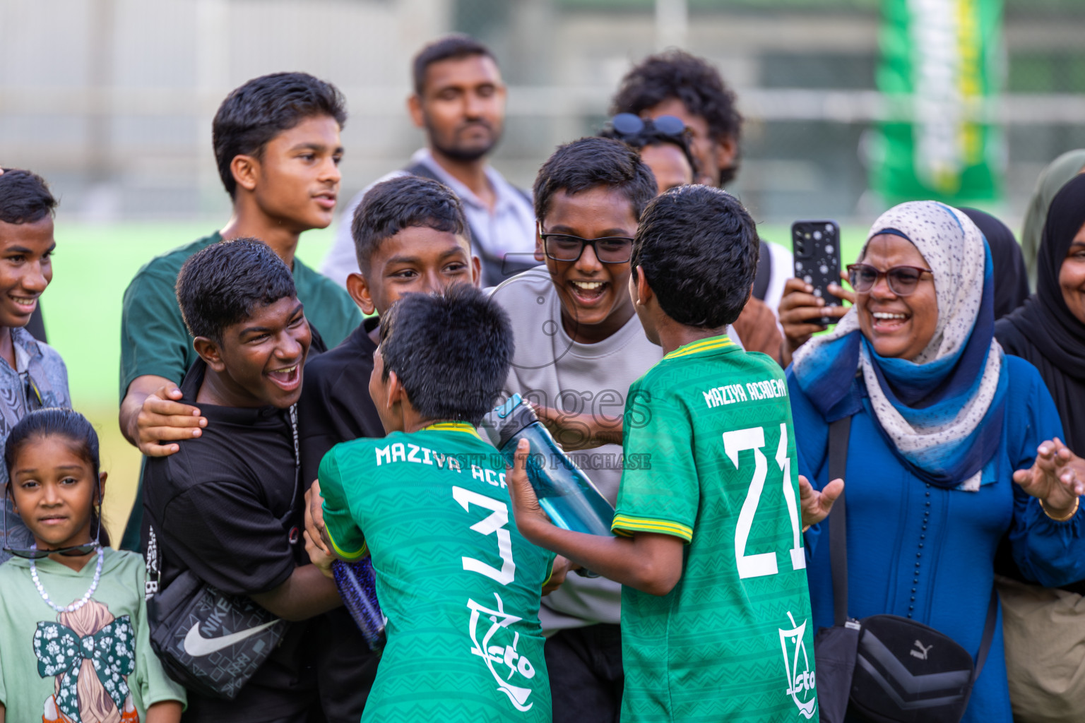 Day 3 of MILO Academy Championship 2025 (U-12) was held at Henveiru Stadium in Male', Maldives on Saturday, 3rd May 2025. Photos: Ismail Thoriq / images.mv