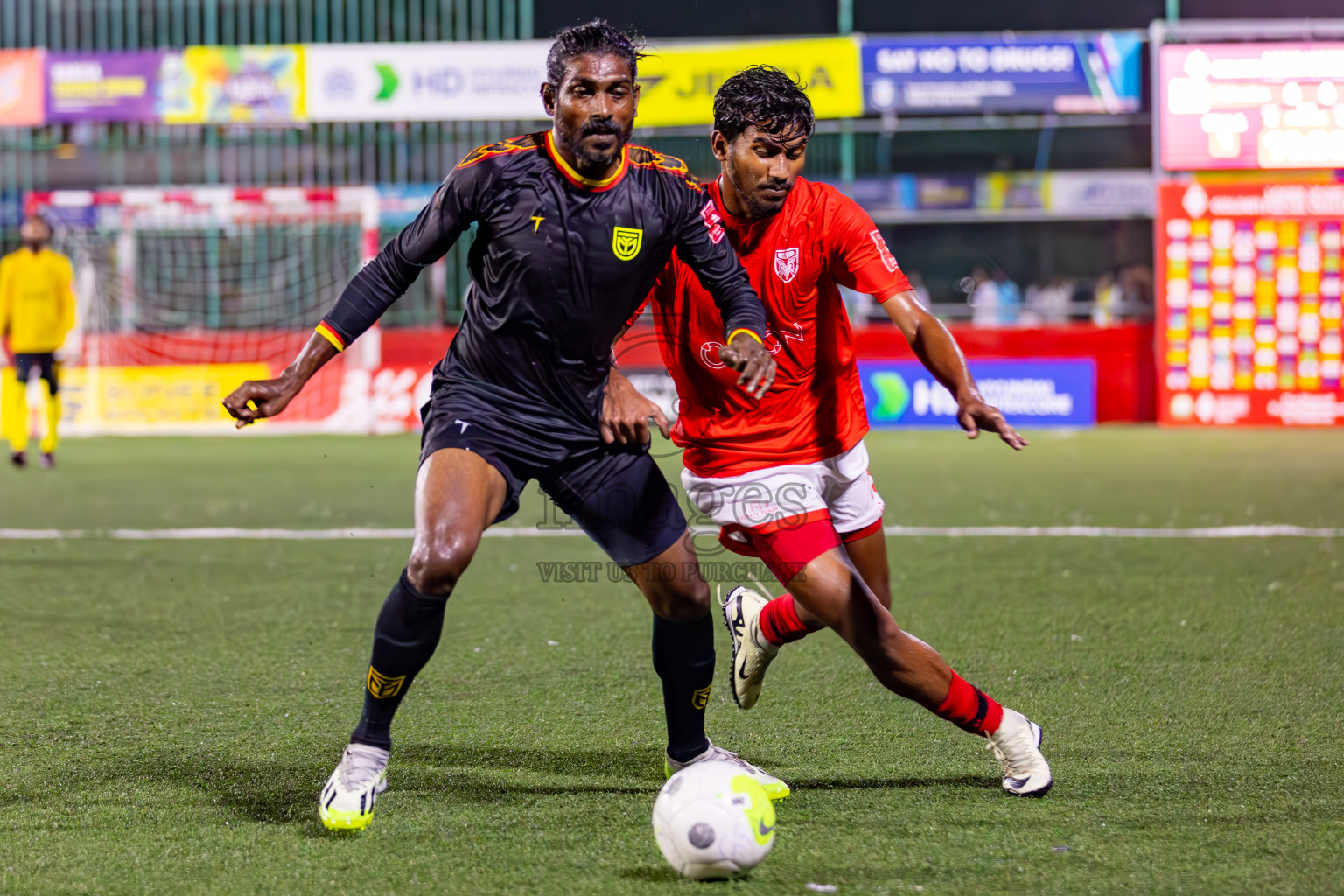 B Thulhaadhoo vs B Eydhafushi in Day 26 of Golden Futsal Challenge 2024 was held on Friday , 9th February 2024 in Hulhumale', Maldives
Photos: Hassan Simah / images.mv