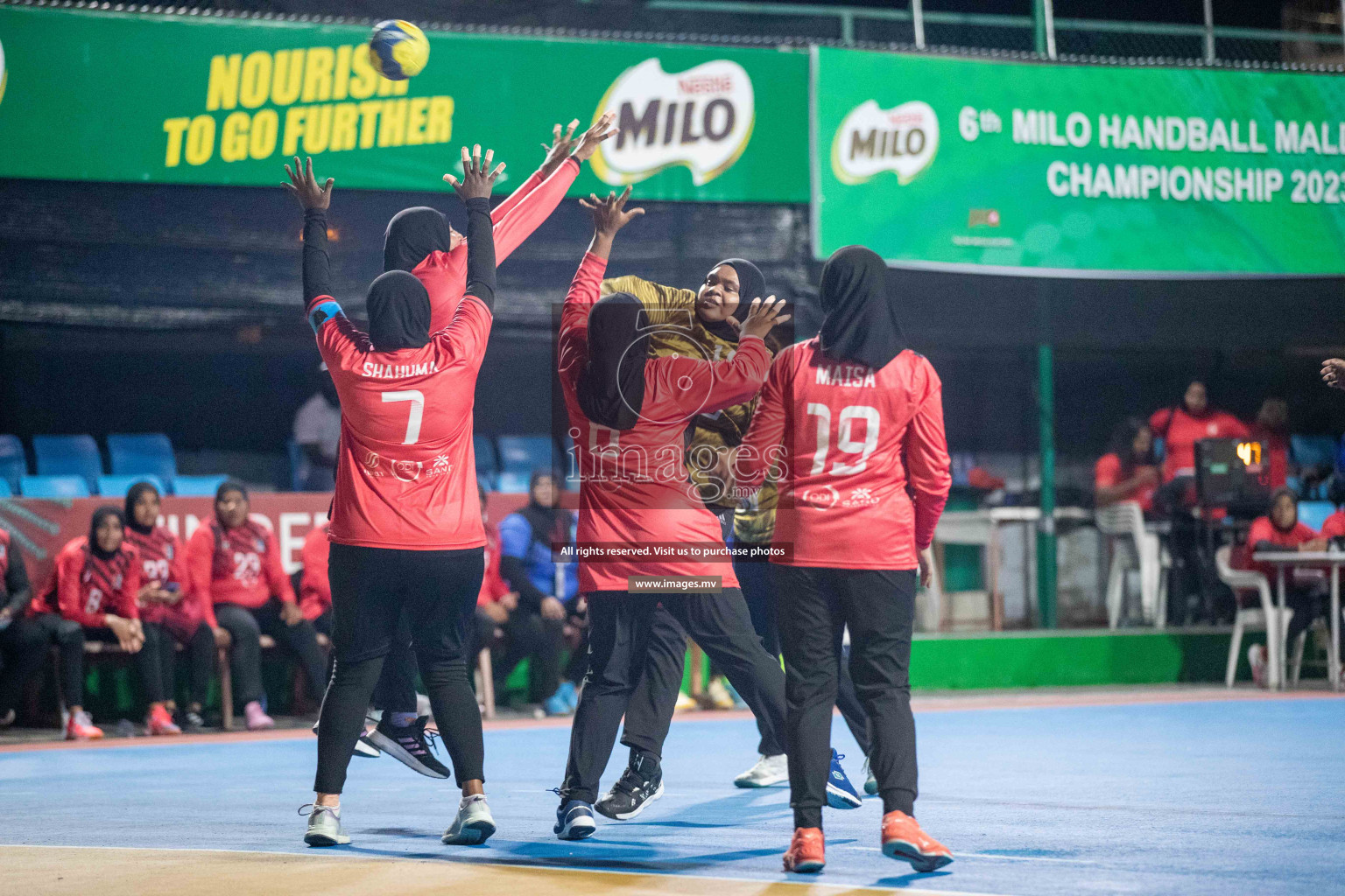 Day 6 of 6th MILO Handball Maldives Championship 2023, held in Handball ground, Male', Maldives on Thursday, 25th May 2023 Photos: Shuu Abdul Sattar/ Images.mv