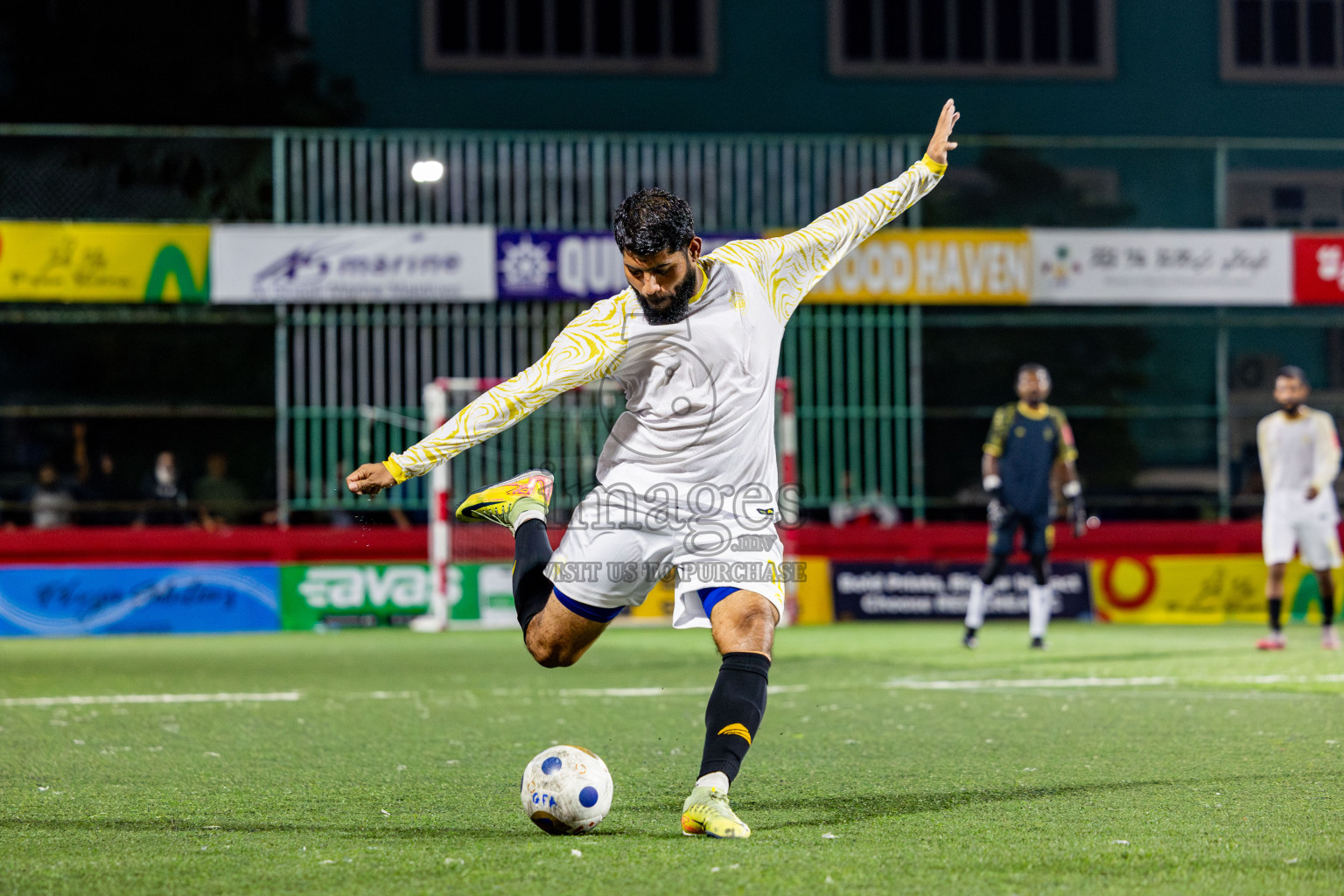 Mahchangoalhi vs Maafannu in zone round on Day 31 of Golden Futsal Challenge 2025 was held on Tuesday , 4th February 2025, in Hulhumale', Maldives. Photos: Nausham Waheed / images.mv