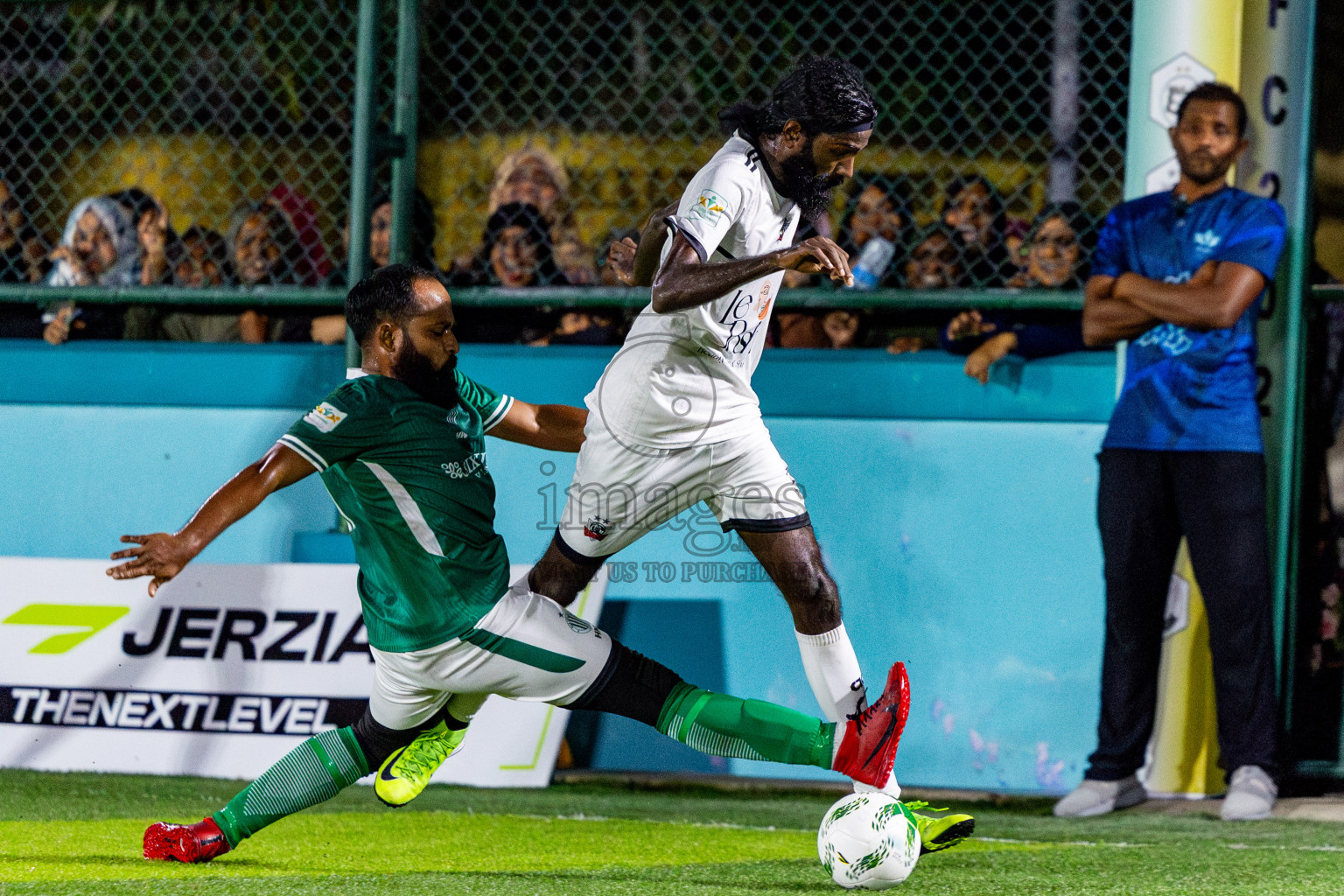Ifhaams vs Dee Cee Jay SC in Final of Laamehi Dhiggaru Ekuveri Futsal Challenge 2025 was held on Tuesday, 29th July 2025, at Dhiggaru Futsal Ground, Dhiggaru, Maldives Photos: Nausham Waheed  / images.mv