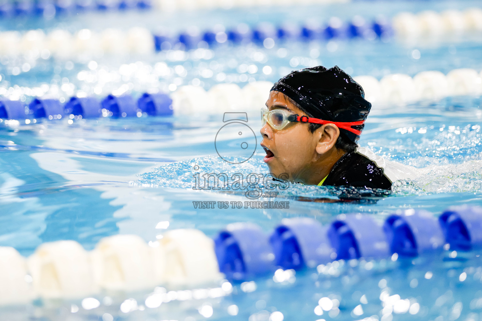Day 1 of BML 6th National Kids Swimming Kids Festival 2025 held in Hulhumale', Maldives on Monday, 3rd November 2024. Photos: Hassan Simah / images.mv