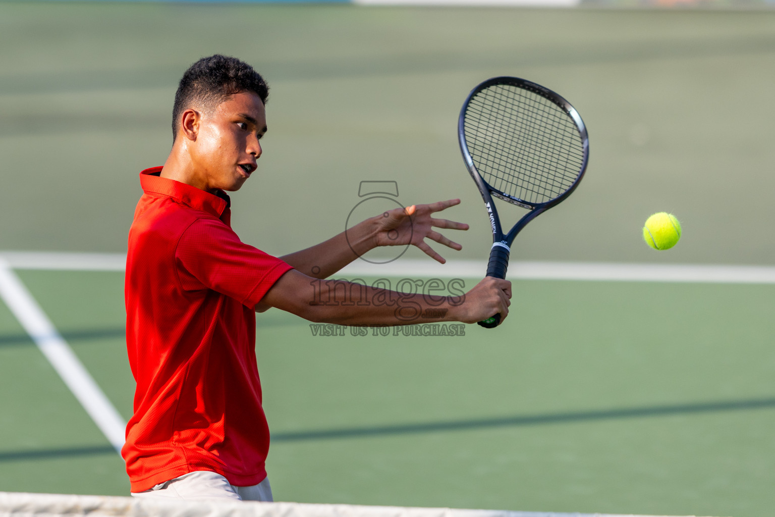 Day 3 of ATF Maldives Junior Open Tennis was held in Male' Tennis Court, Male', Maldives on Wednesday, 11th December 2024. Photos: Ismail Thoriq / images.mv