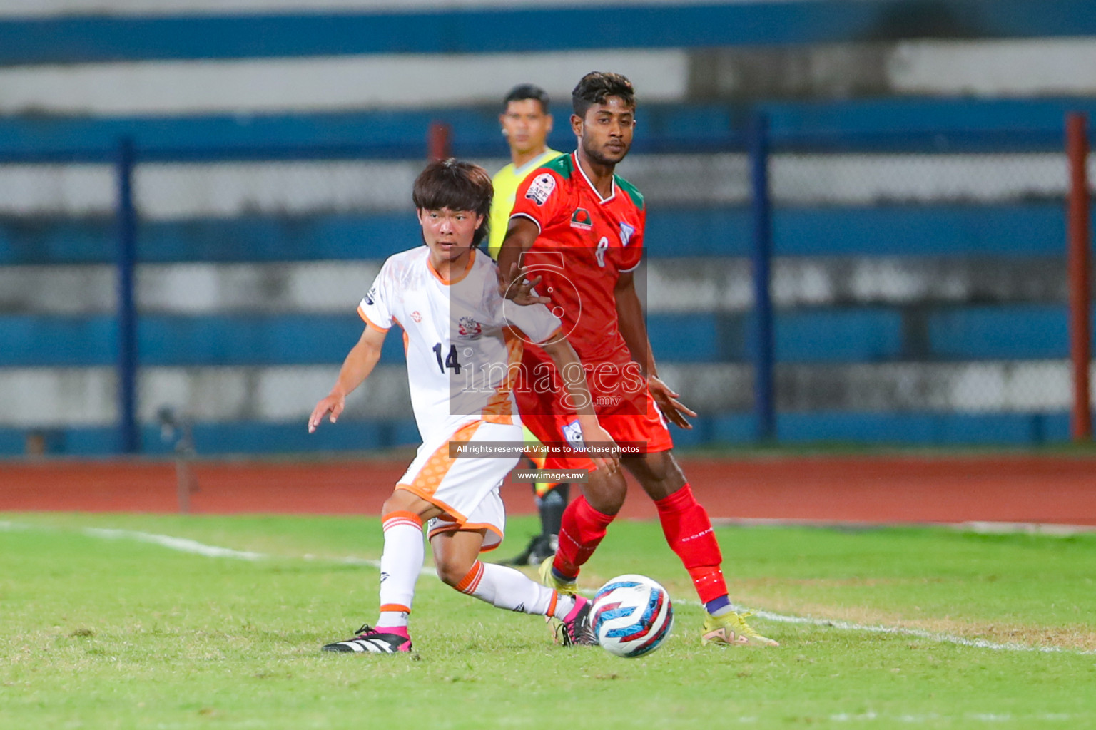 Bhutan vs Bangladesh in SAFF Championship 2023 held in Sree Kanteerava Stadium, Bengaluru, India, on Wednesday, 28th June 2023. Photos: Nausham Waheed, Hassan Simah / images.mv