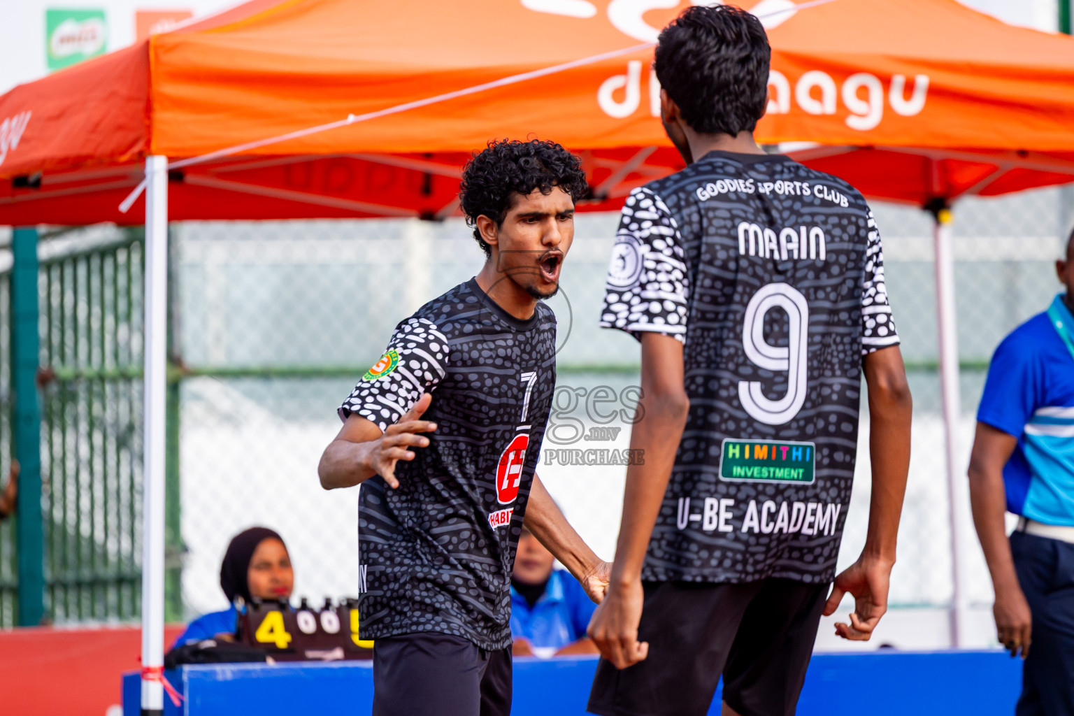 Sports Club Dhirun vs Goodies Sports Club in Milo National Junior Volleyball Championship 2025 Day 3 was held on Monday, 24th November 2025 at Ekuveni Turf Court Male', Maldives. Photos: Nausham Waheed / images.mv