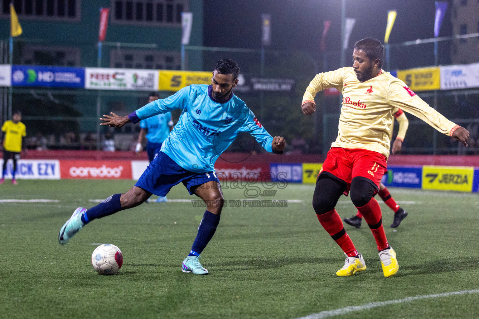 L Mundoo vs L Maamendhoo in Day 16 of Golden Futsal Challenge 2024 was held on Tuesday, 30th January 2024, in Hulhumale', Maldives Photos: Nausham Waheed / images.mv