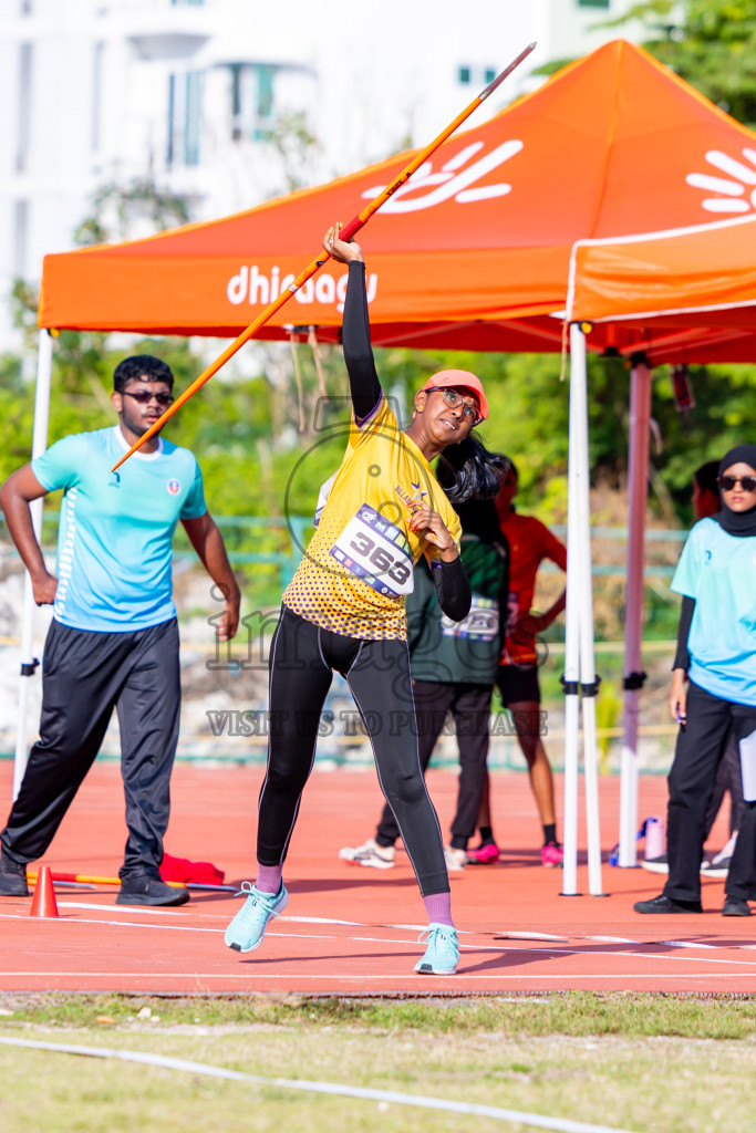 Day 3 of MWSC Interschool Athletics Championships 2024 held in Hulhumale Running Track, Hulhumale, Maldives on Monday, 11th November 2024. Photos by: Nausham Waheed / Images.mv