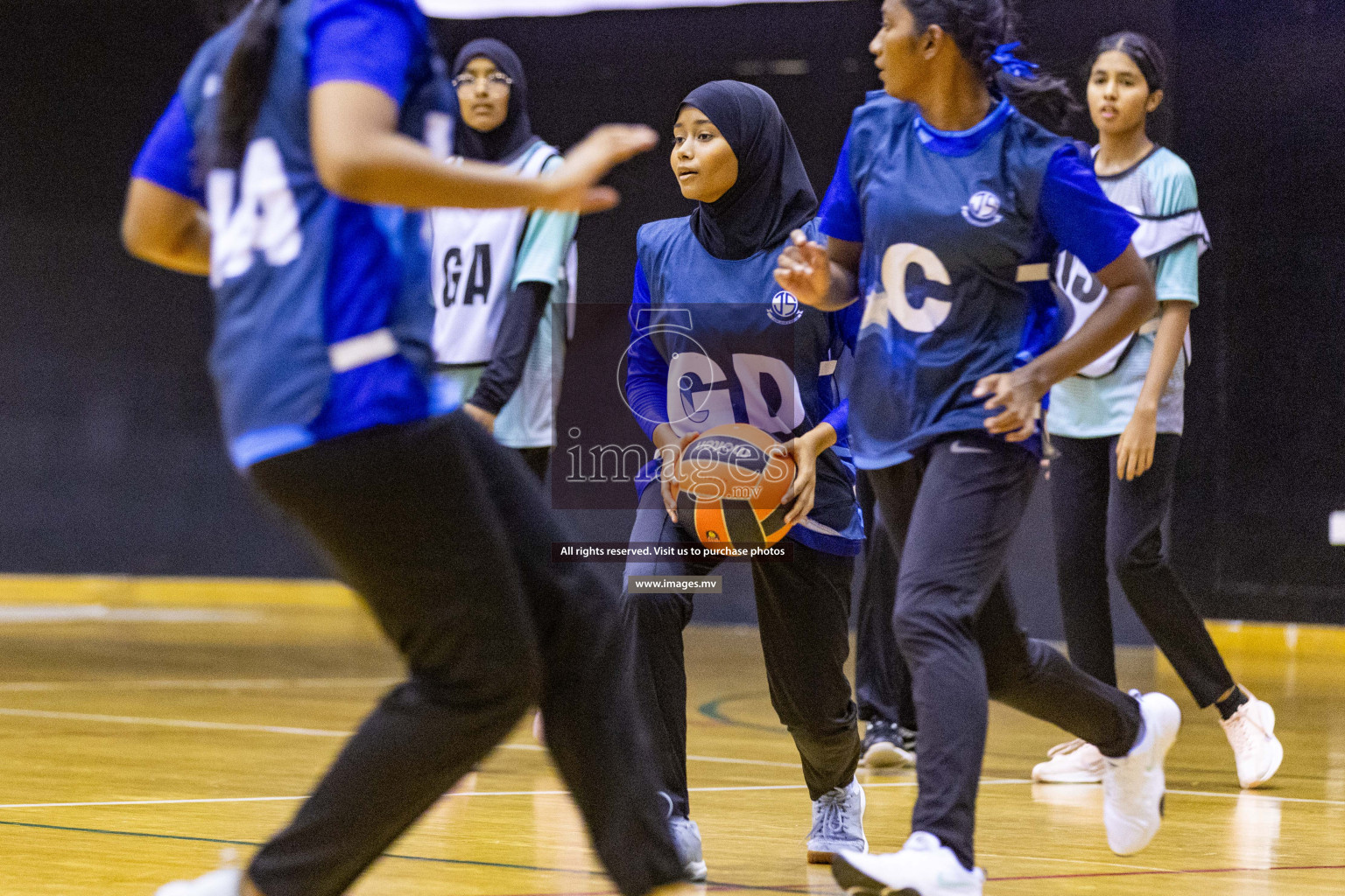 Day5 of 24th Interschool Netball Tournament 2023 was held in Social Center, Male', Maldives on 31st October 2023. Photos: Nausham Waheed / images.mv