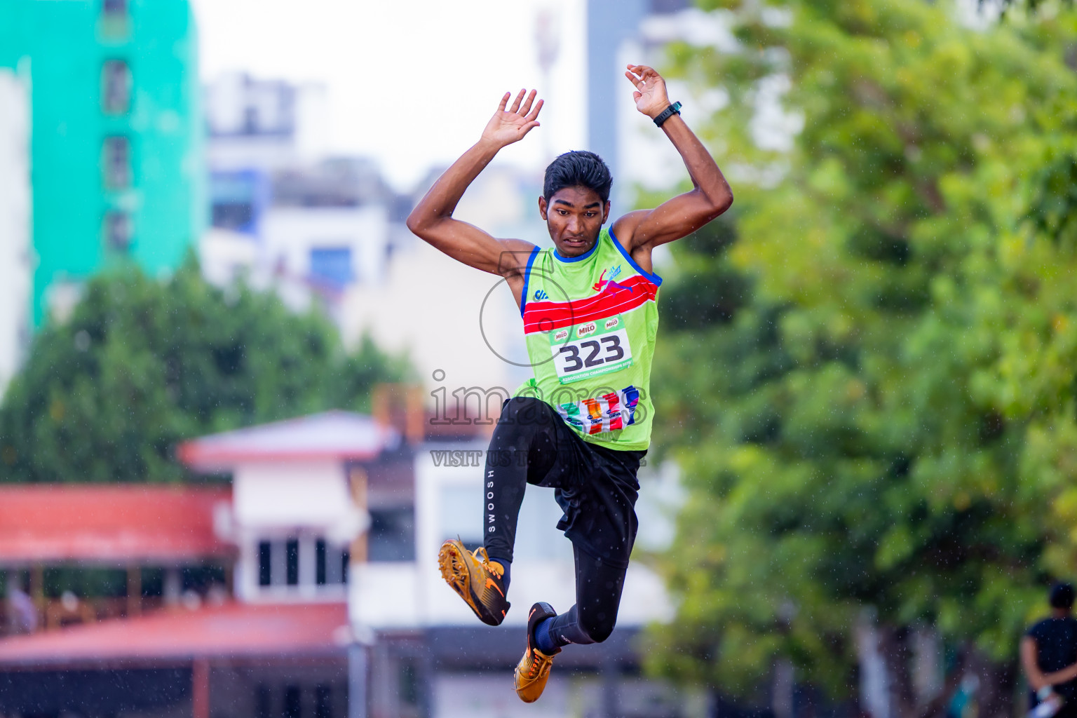 Day 2 of 12th Milo Association Championships was held in Ekuveni Track at Male', Maldives on Friday, 25th April 2025. Photos: Nausham Waheed / images.mv