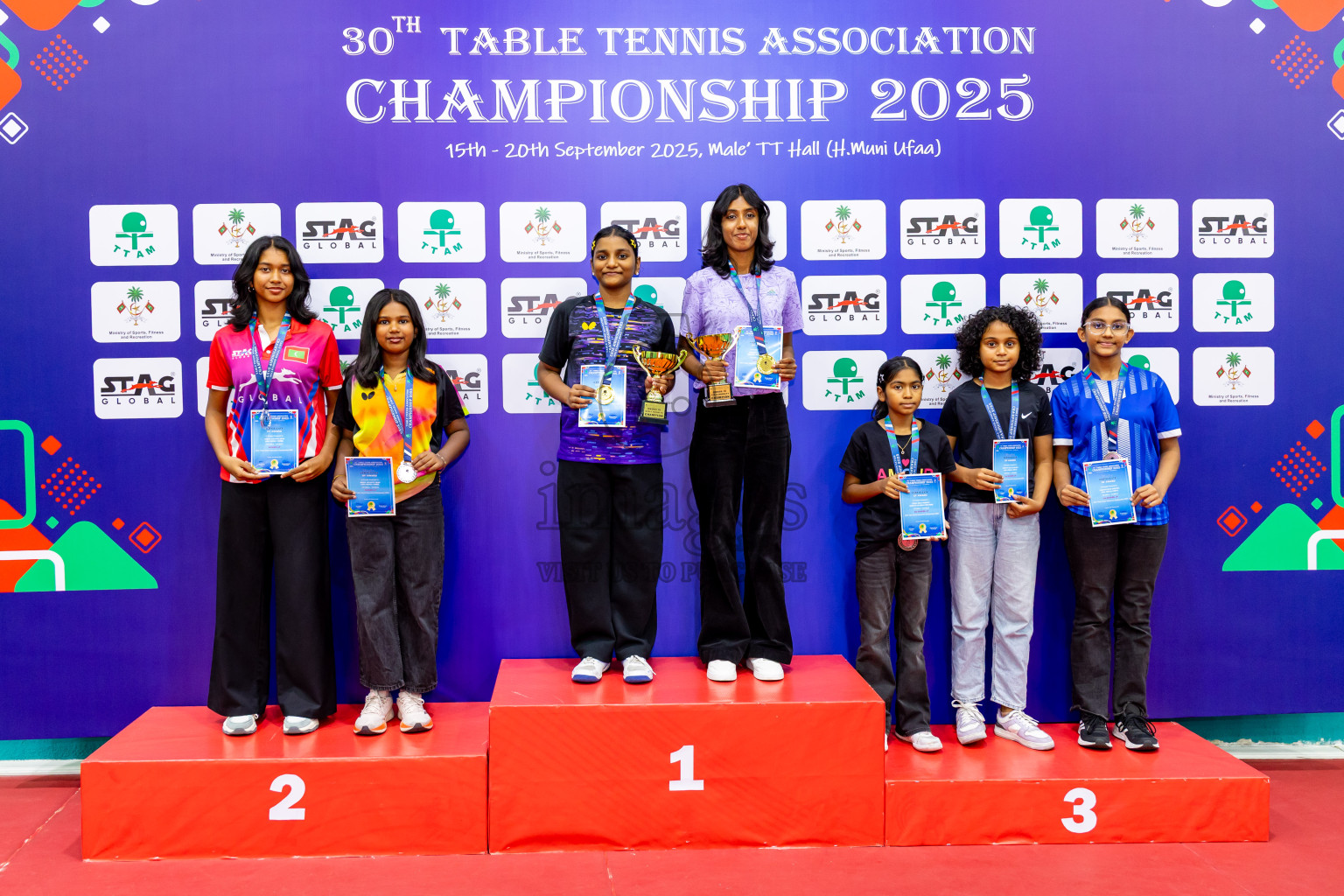 Finals of 30th Table Tennis Association Championship 2025 was held on Saturday, 20th September 2025 in Male' TT Hall, Male', Maldives. Photos: Nausham Waheed / images.mv