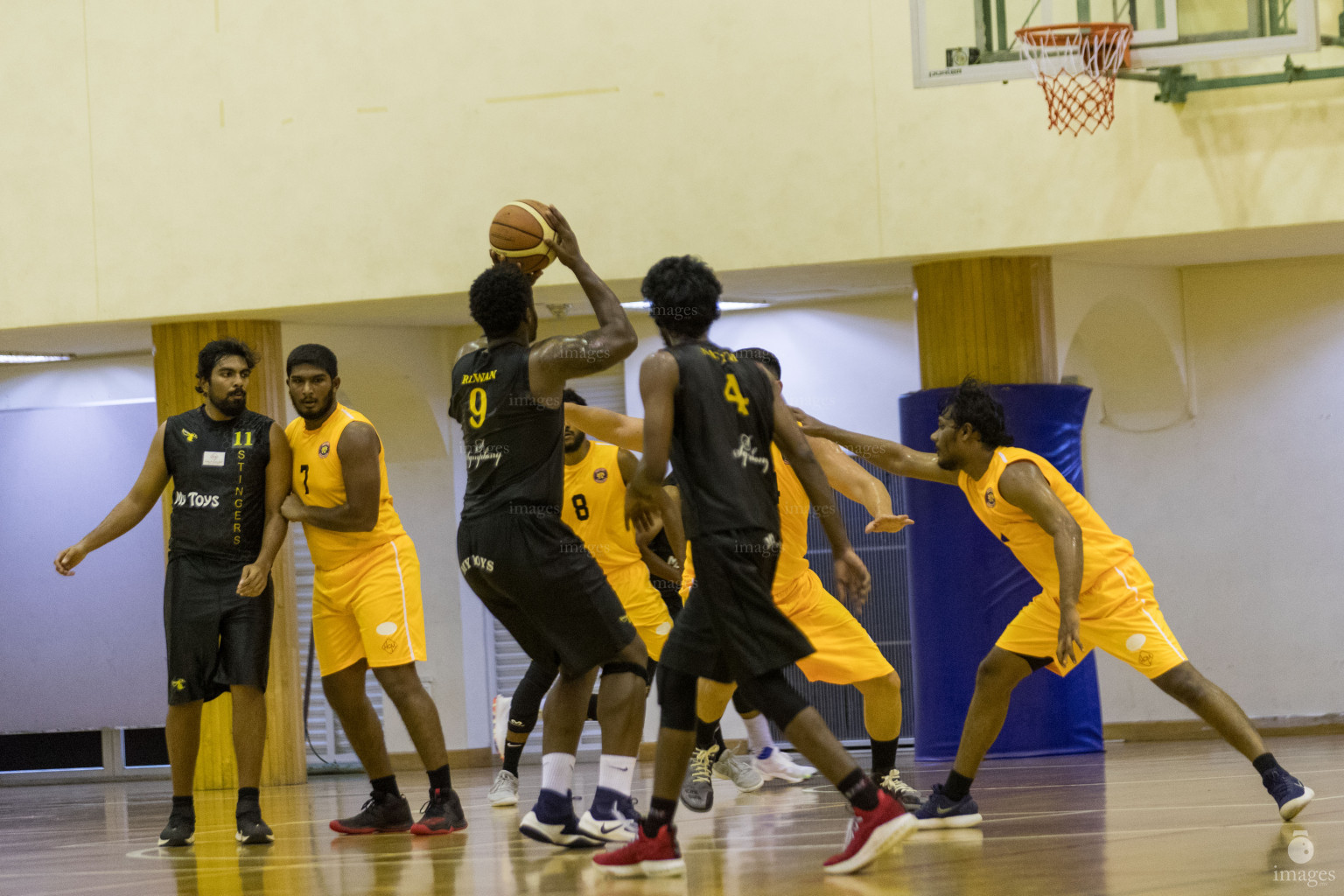 Raptors BC vs Stingers in 13th National Basketball League 2018 (Men's Division), 12th 0th December 2018, Wednesday Photos: Ismail Thoriq / images.mv
